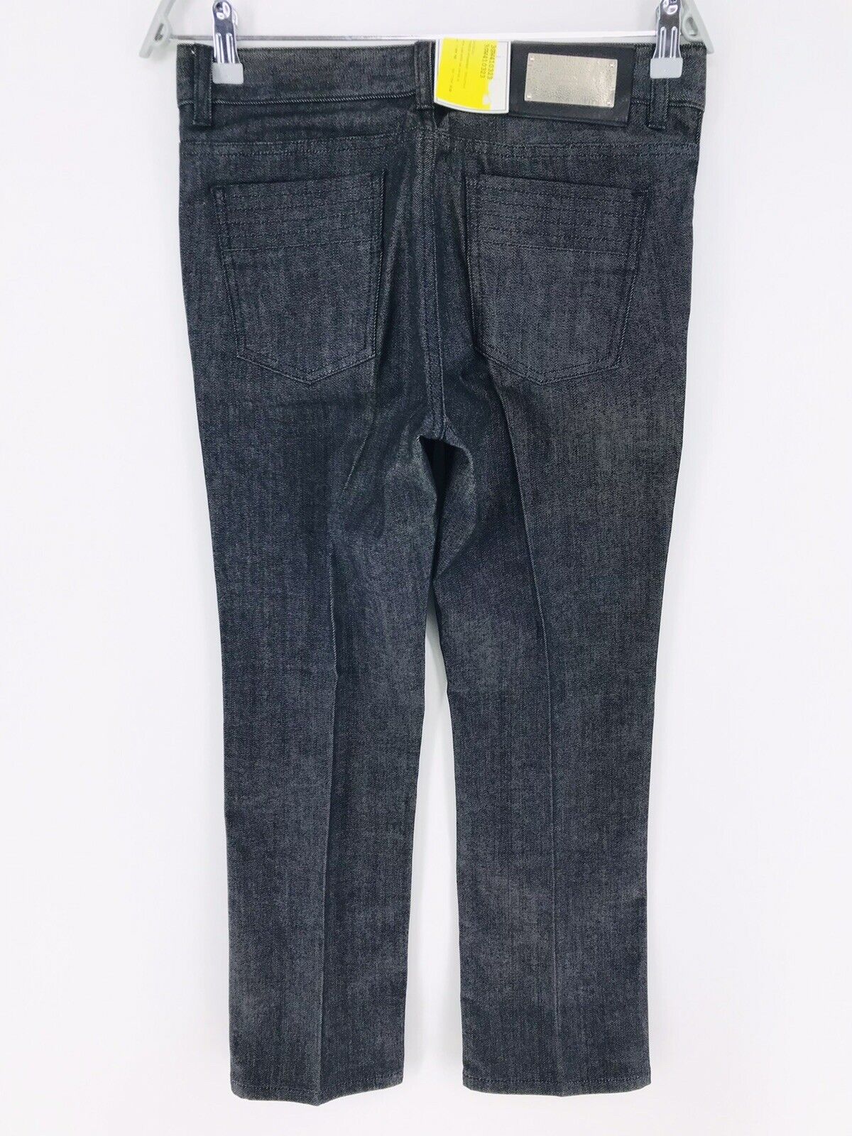 UVP €165 GANT Damen Dunkelgrau Stretch Skinny Fit Plissee Cropped Jeans W28