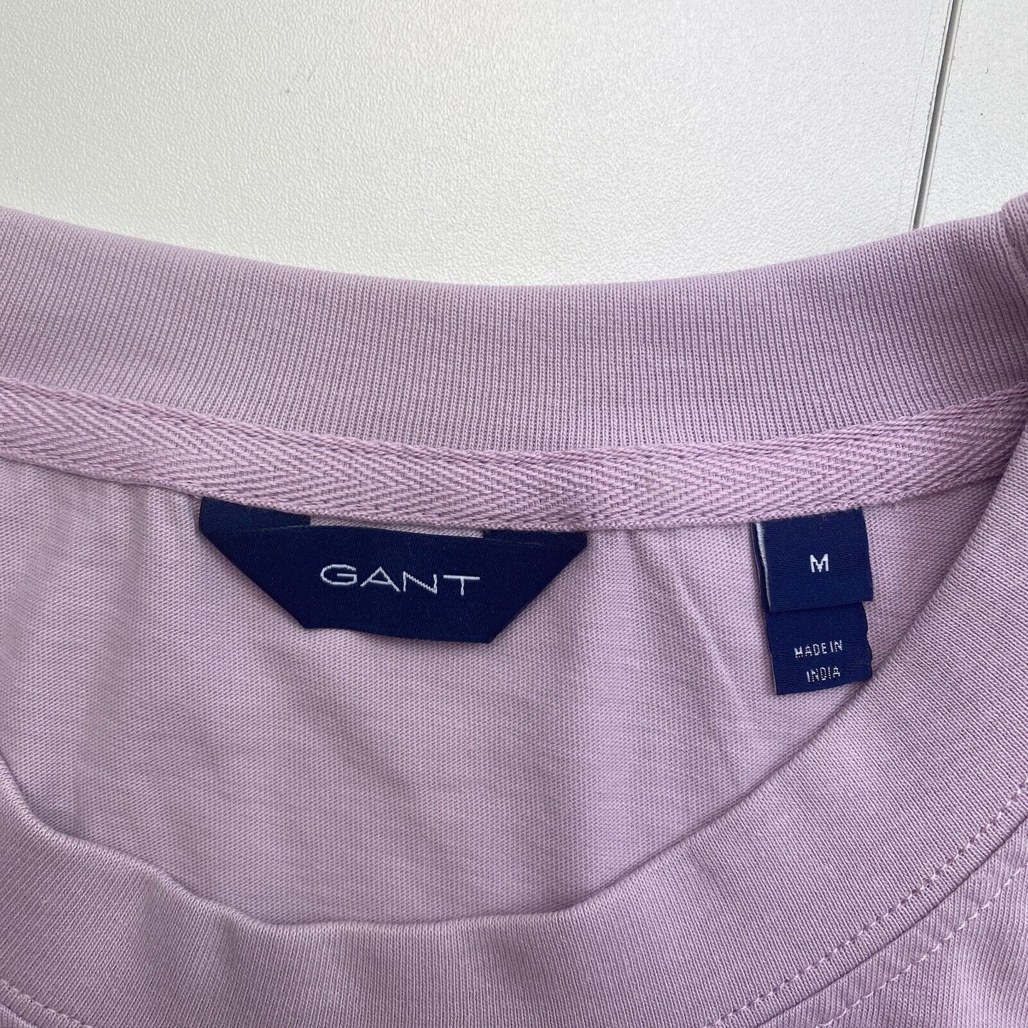 GANT Women Light Purple Icon G Essential Crew Neck Short Sleeve T Shirt Size M