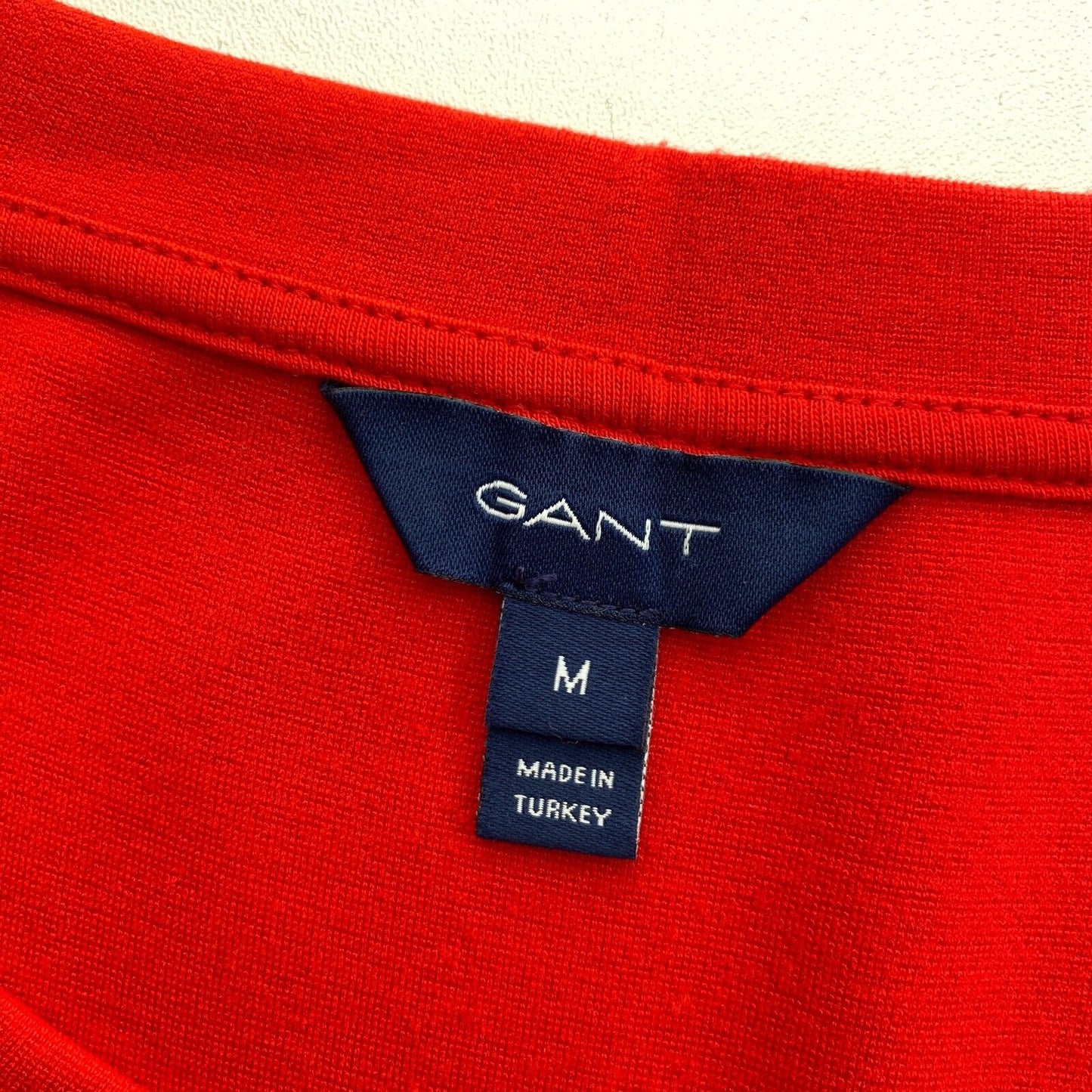 GANT Red Flounce Details Jersey Dress Size M