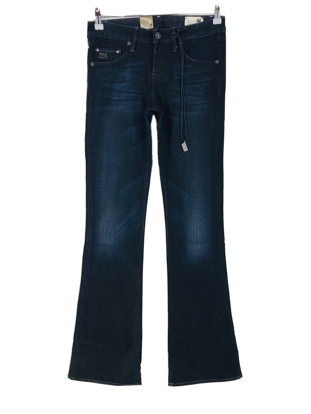 G-STAR RAW 3301 BELLCUT Femme Bleu Foncé Bootcut Fit Jeans W26 L32