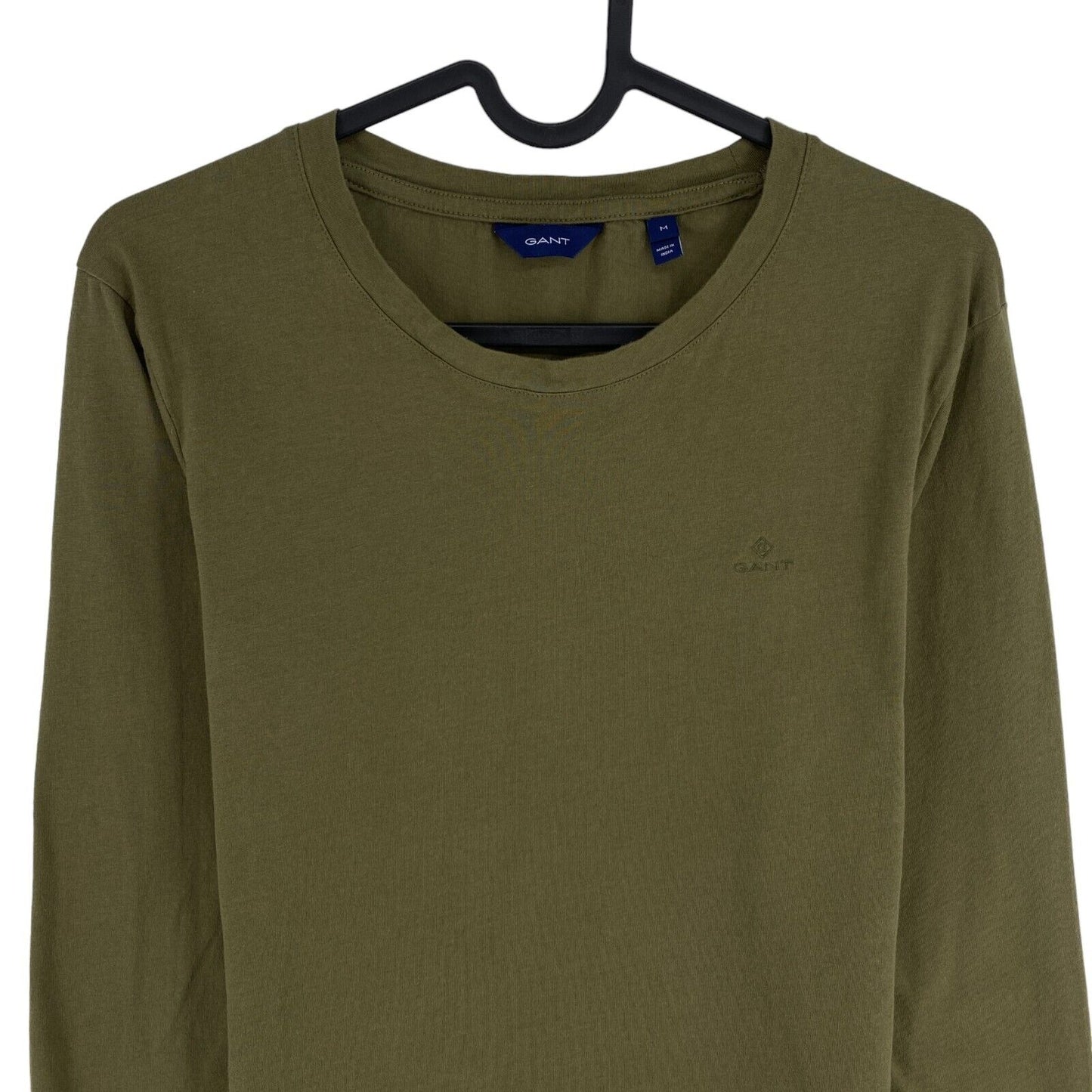 GANT Green Original Crew Neck Long Sleeves T Shirt Size M