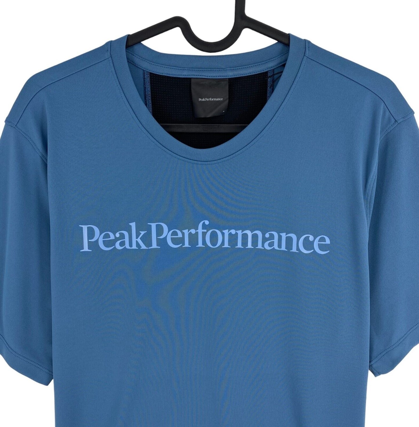 PEAK PERFORMANCE Men Dark Blue Alum Light Crew Neck Short Sleeve T Shirt Size M