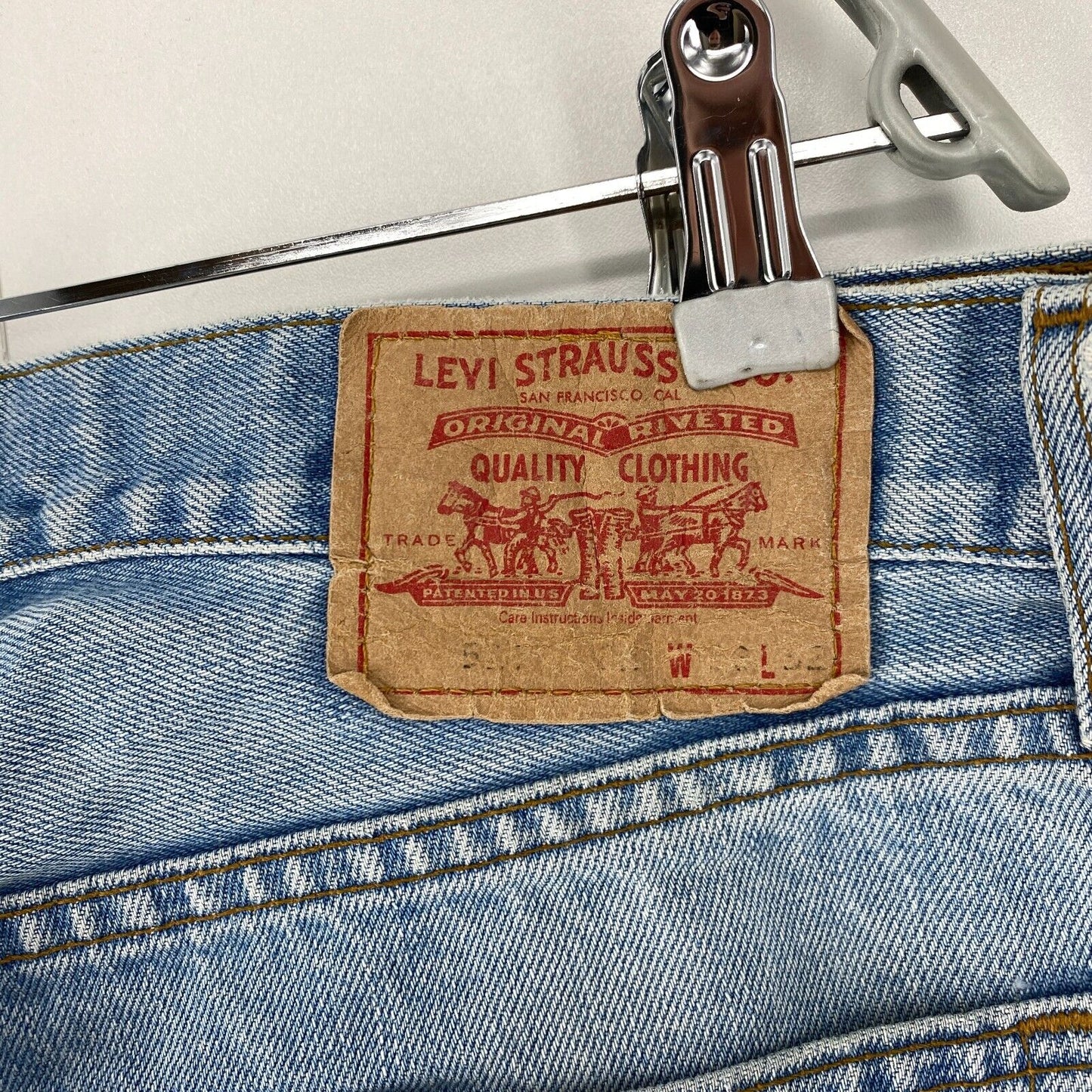 Vintage Levi's 521 Blue Regular Straight Fit Jeans W38 L32