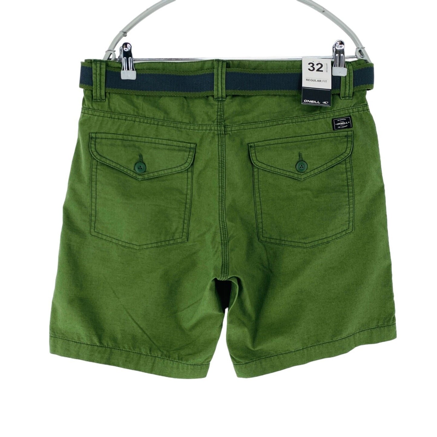 O'Neill Mens Green Regular Fit Road Trip Shorts Size W32