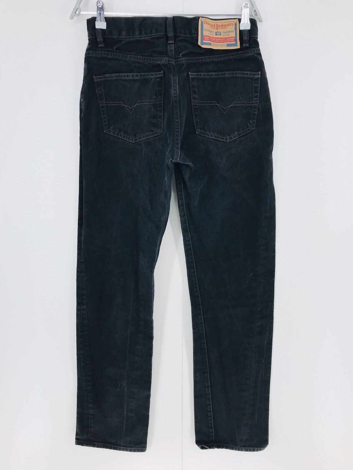 Diesel Dark Grey Regular Straight Fit Jeans W31 L34 Made In Italy