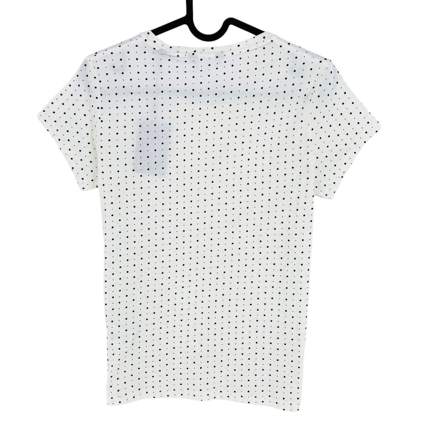 GANT White All Over Dot Printed Crew Neck T Shirt Size XS