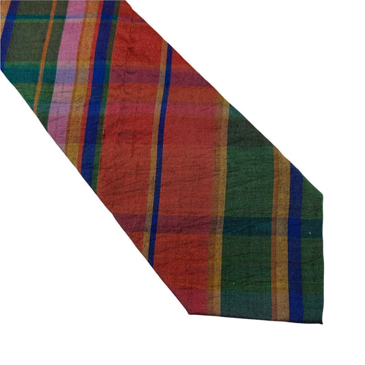 GANT Red Green Striped 100% Silk Hand Made Tie