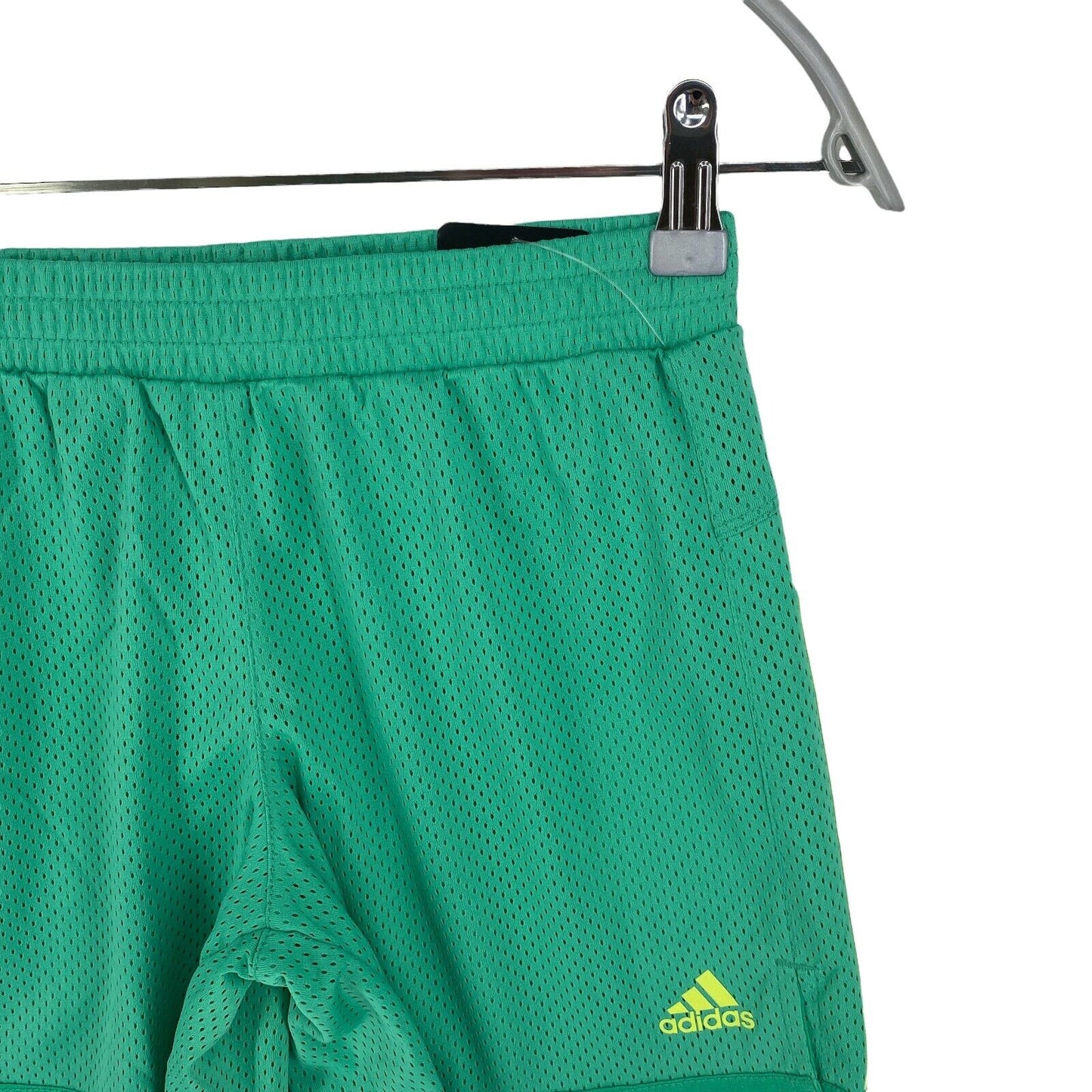 Adidas Boys Green Athletic Shorts Size 10 -12 Years