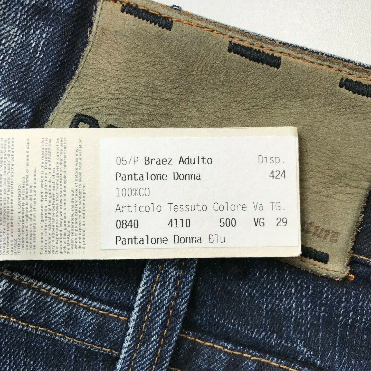 BRAEZ Damen Jeans, Blau, Loose Straight Fit, Größe W29