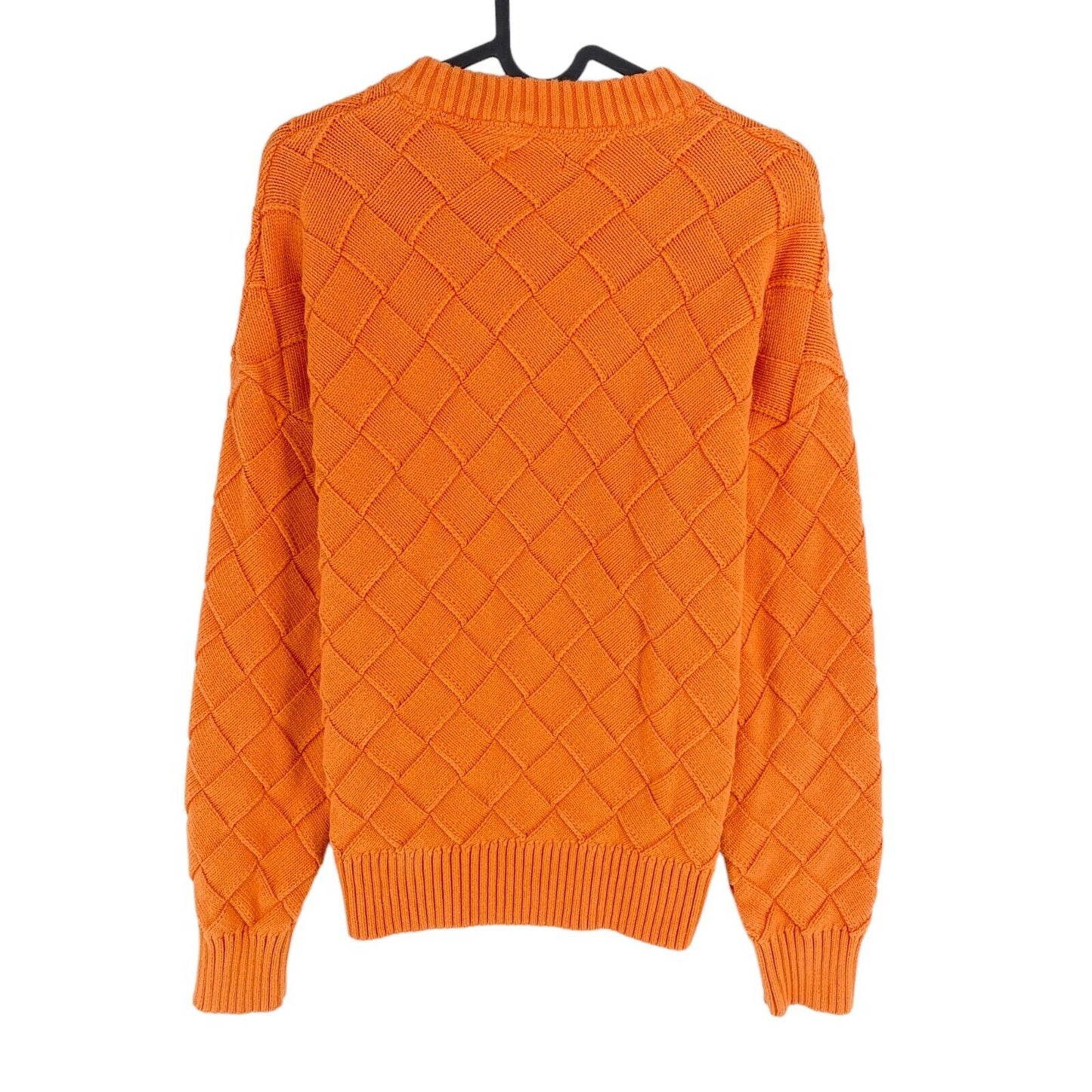 GANT Orange Weave Knit Crew Neck Sweater Jumper Size M