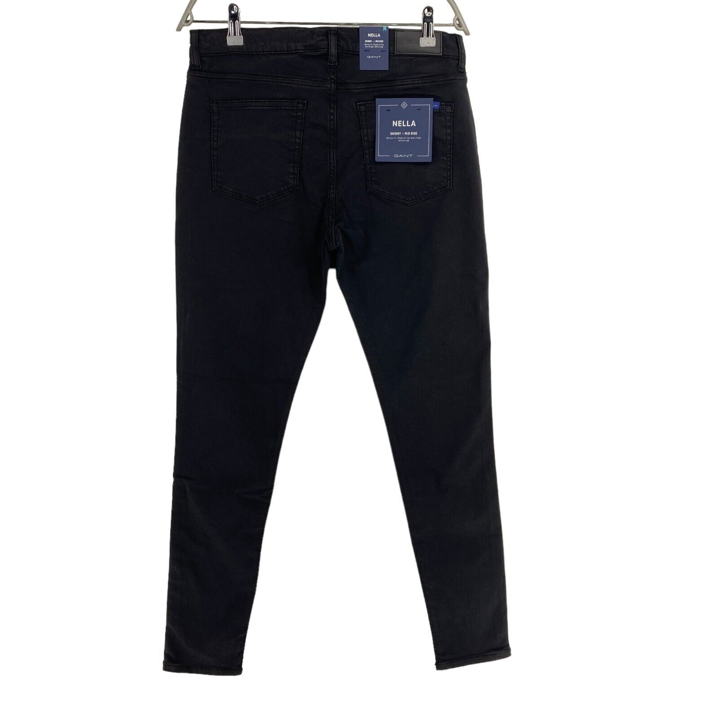 GANT – Schwarze Skinny-Jeans „Nella Travel Colour“ in Größe L