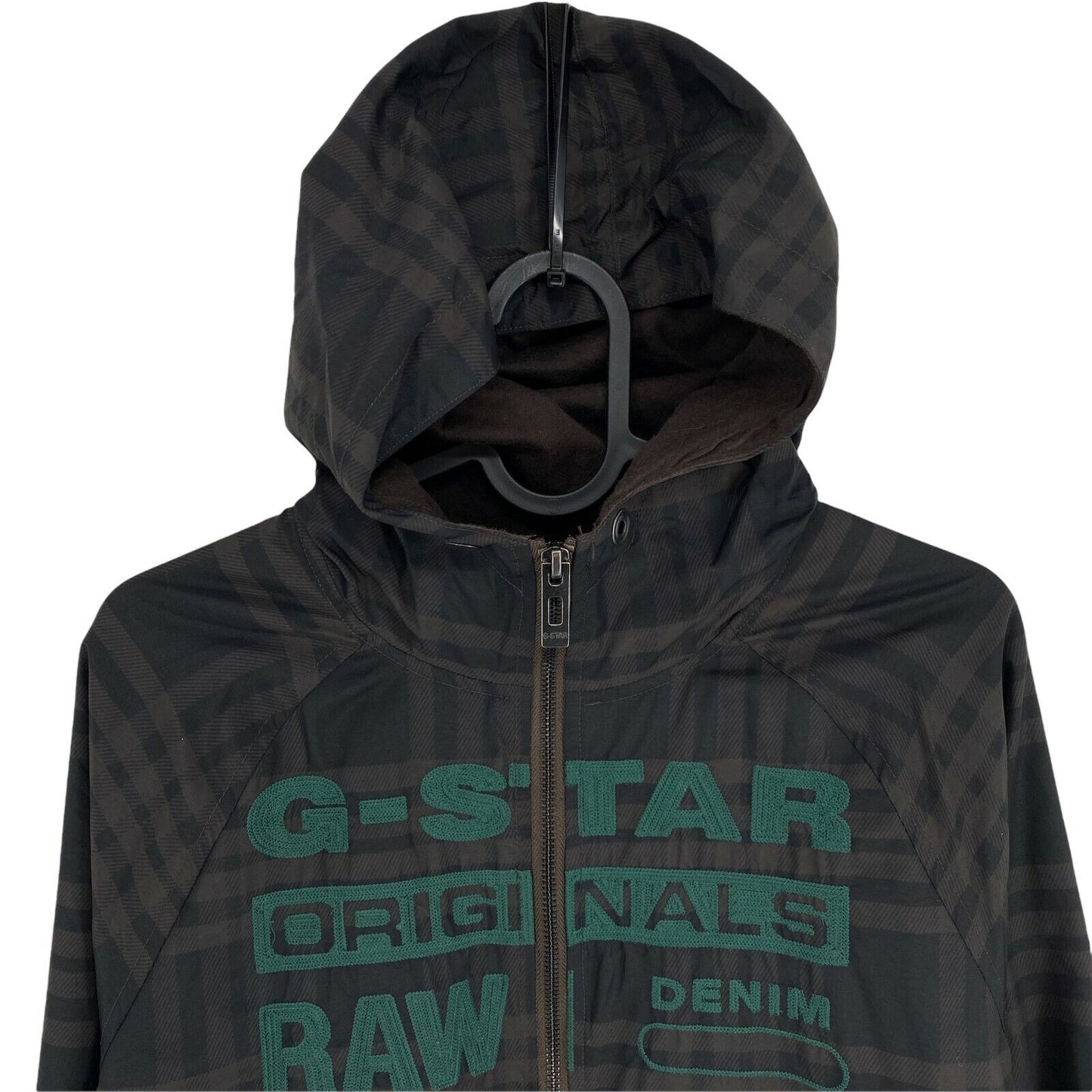 G-STAR RAW Brown Hooded Jacket Size S