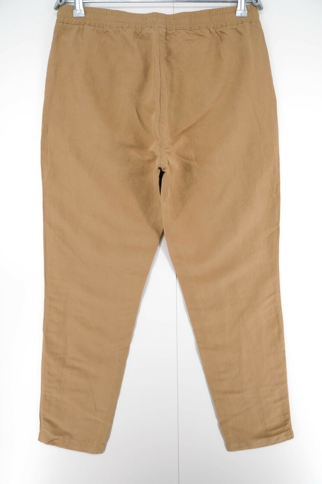 GANT Brown Summer Linen Pull On Pants Trousers Size EUR 40 UK 12 US 10