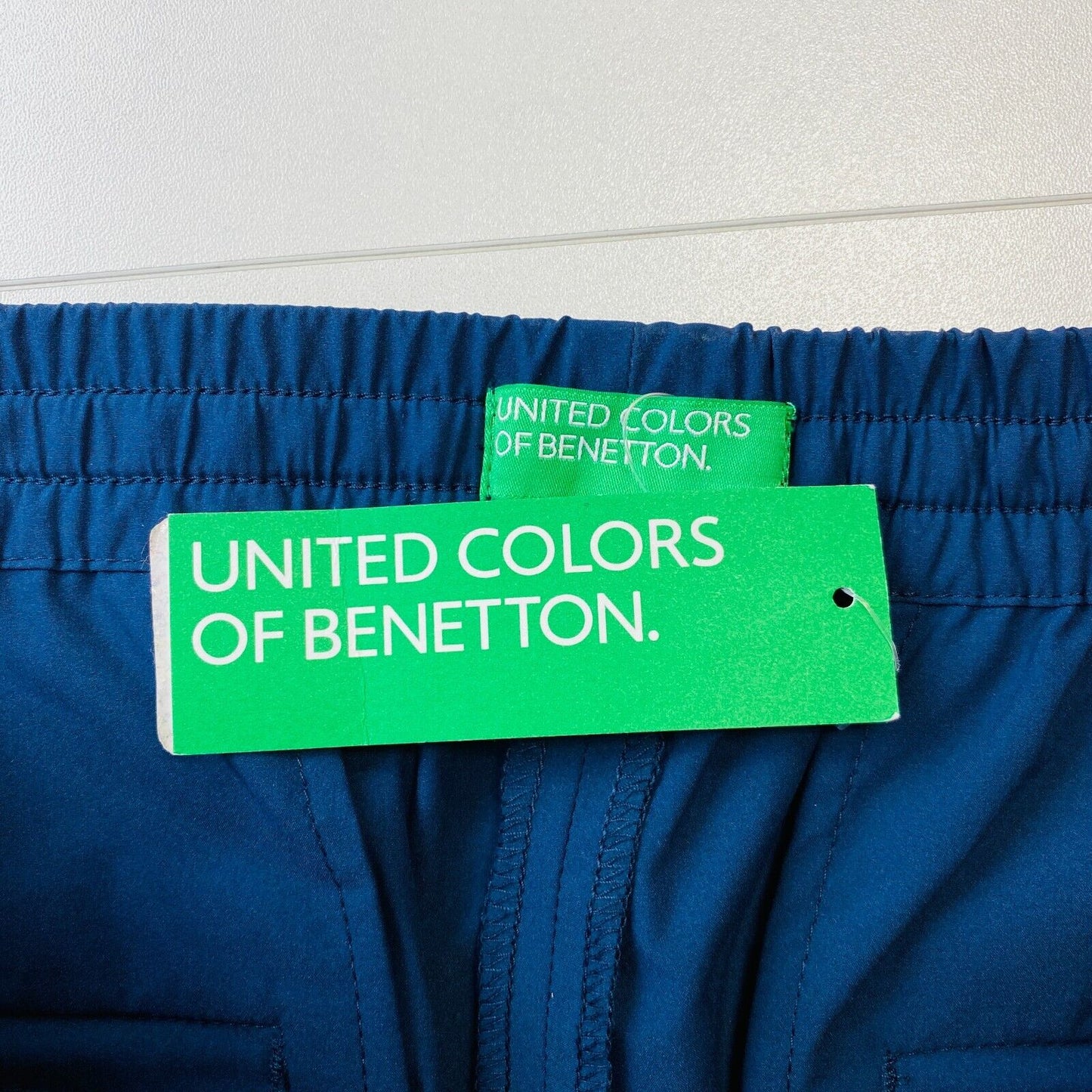 UNITED COLORS OF BENETTON Mens Dark Blue Regular Fit Sweatpants Trousers Size L