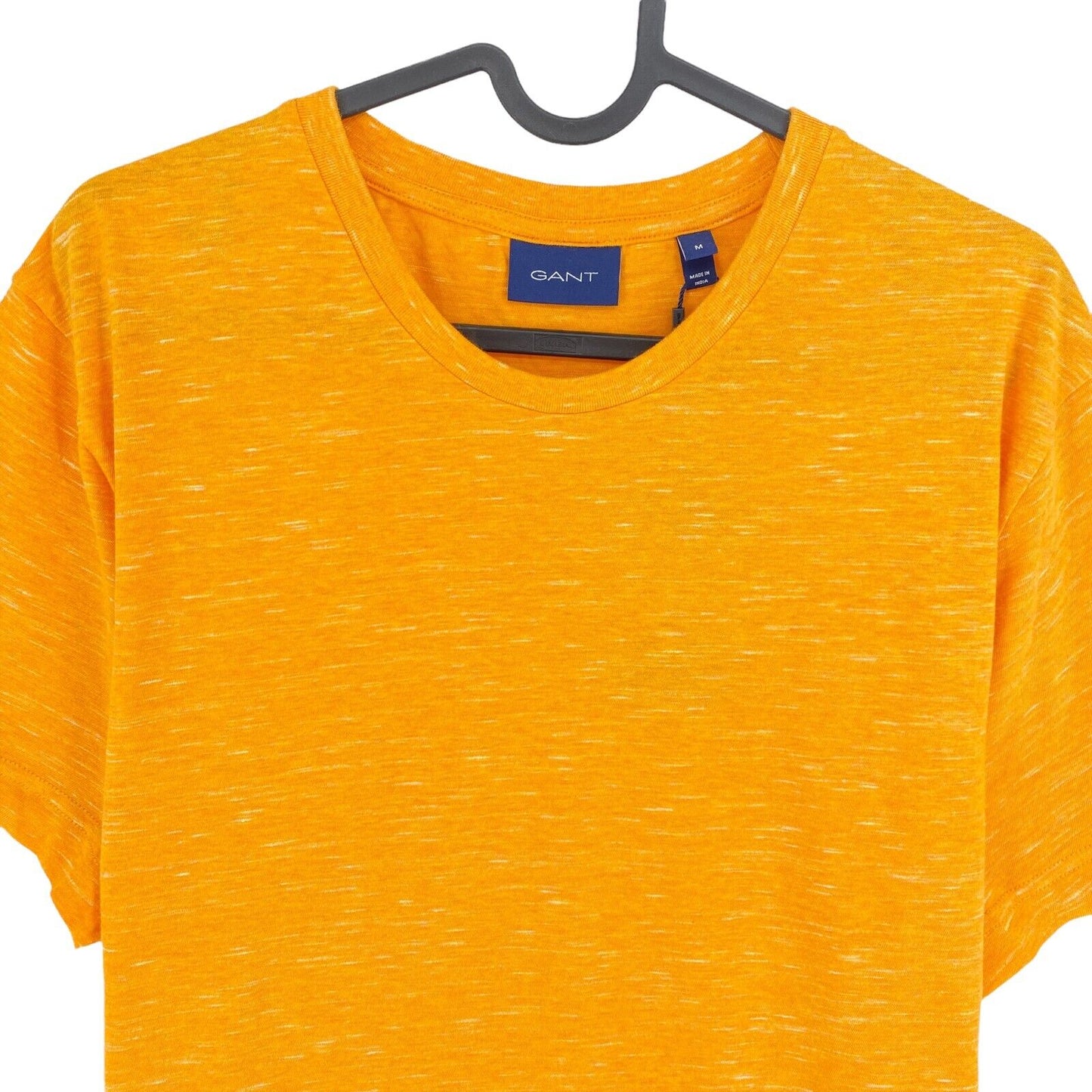 GANT Orange Marled Crew Neck T Shirt Size M