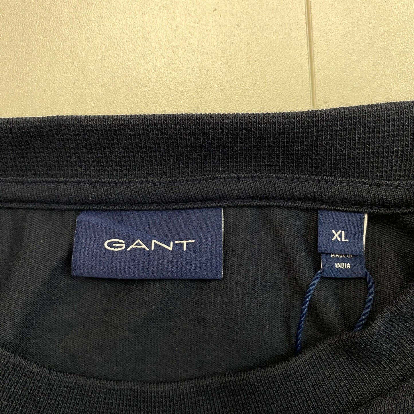 GANT Men Navy Blue Maritime Crew Neck Short Sleeve T Shirt Size XL