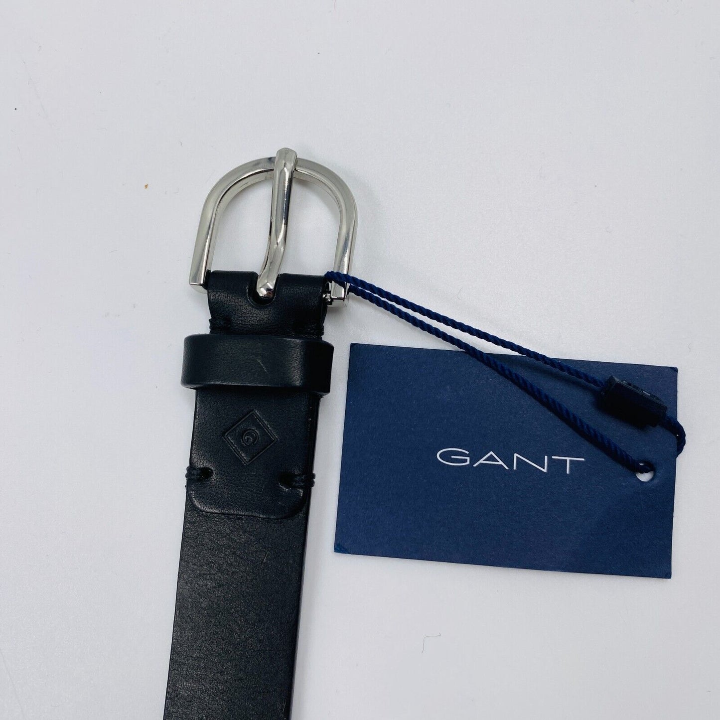 GANT Women Black Classic Jeans Leather Belt Size 80 cm 32 Inches