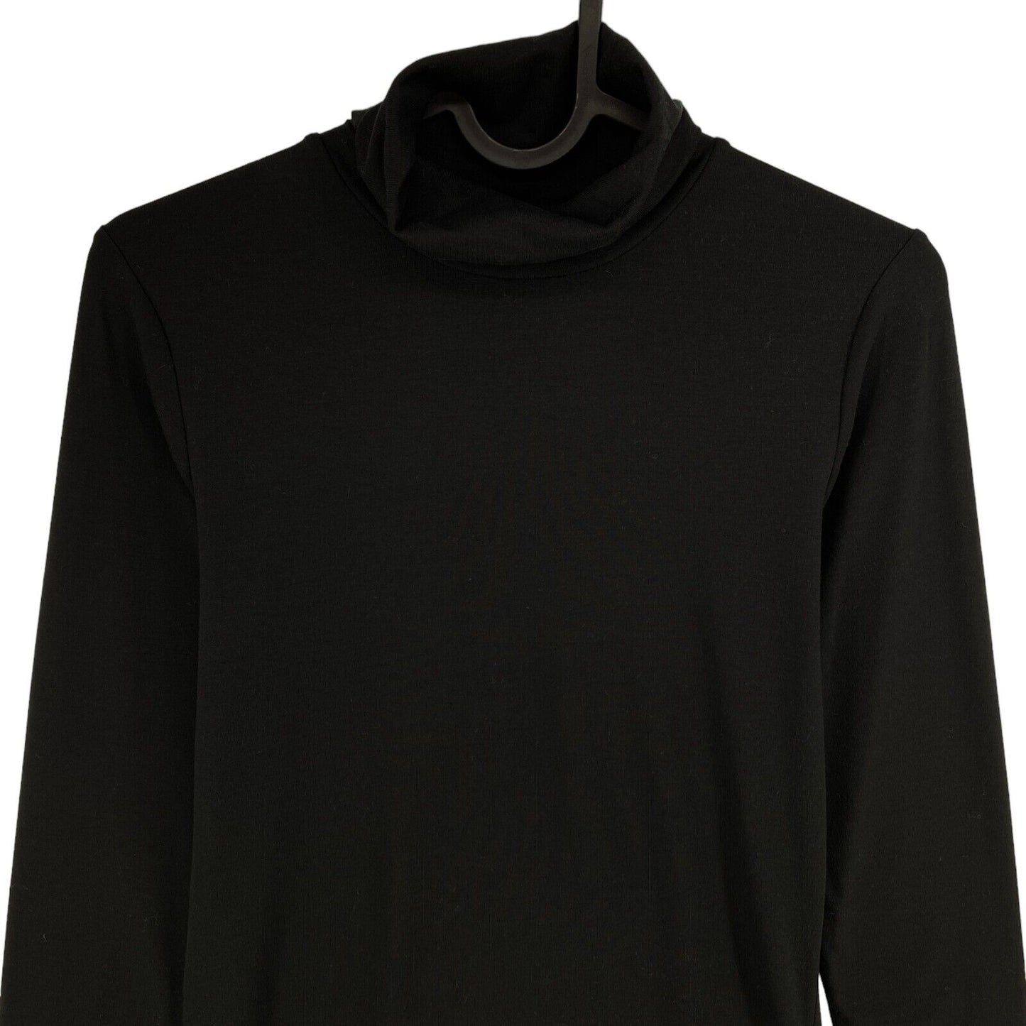 GANT Black Jersey Long Sleeves Turtle Neck T Shirt Size XS