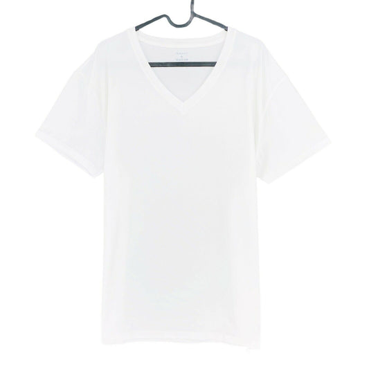 GANT White V Neck T Shirt Size XL