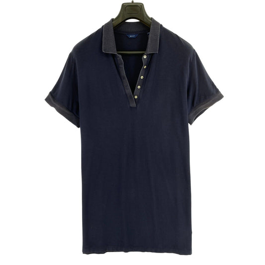 GANT Navy Blue Short Sleeves Jersey Polo Shirt Dress Size 2XL XXL