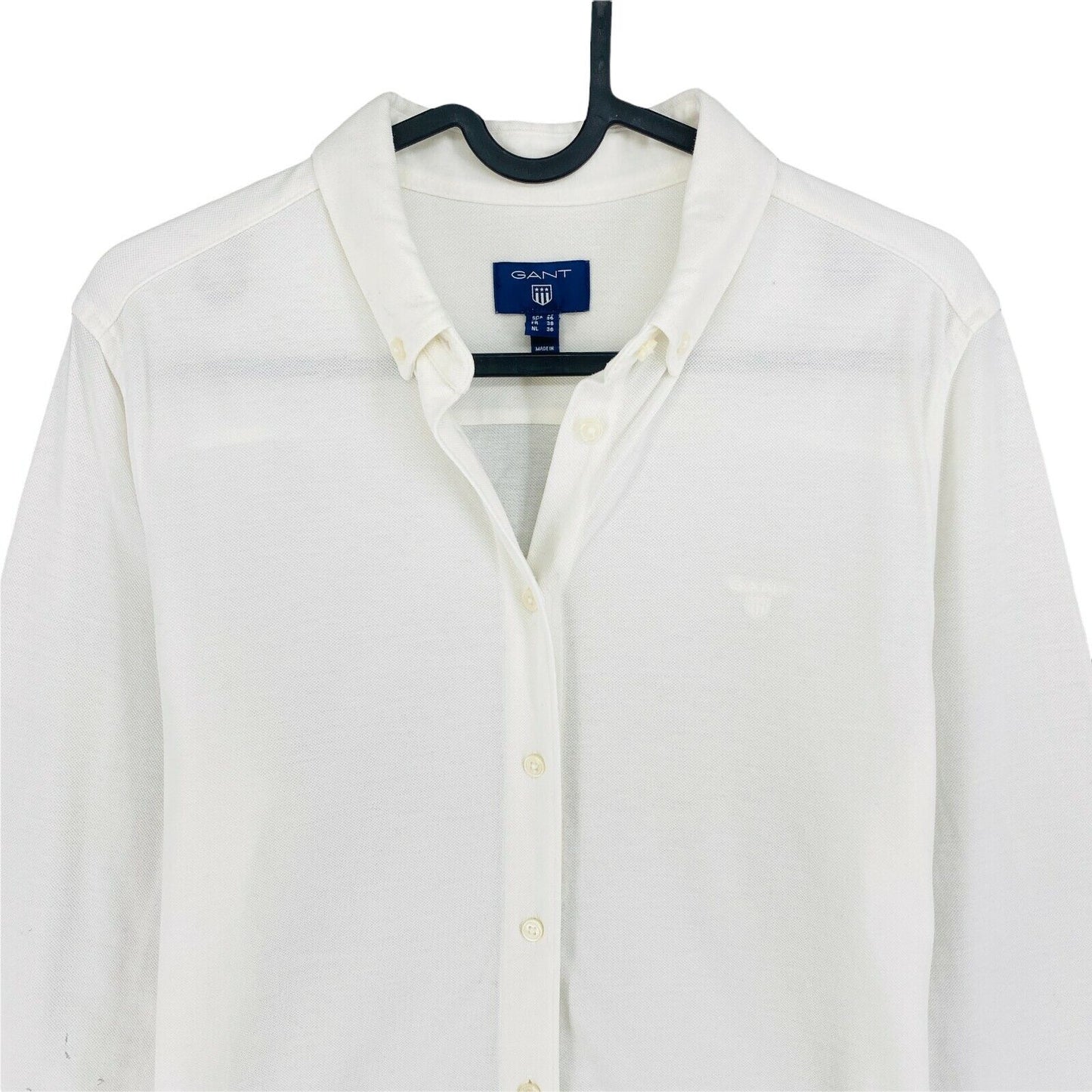 GANT White Logo Shirt Size EU 36 UK 10 US 6