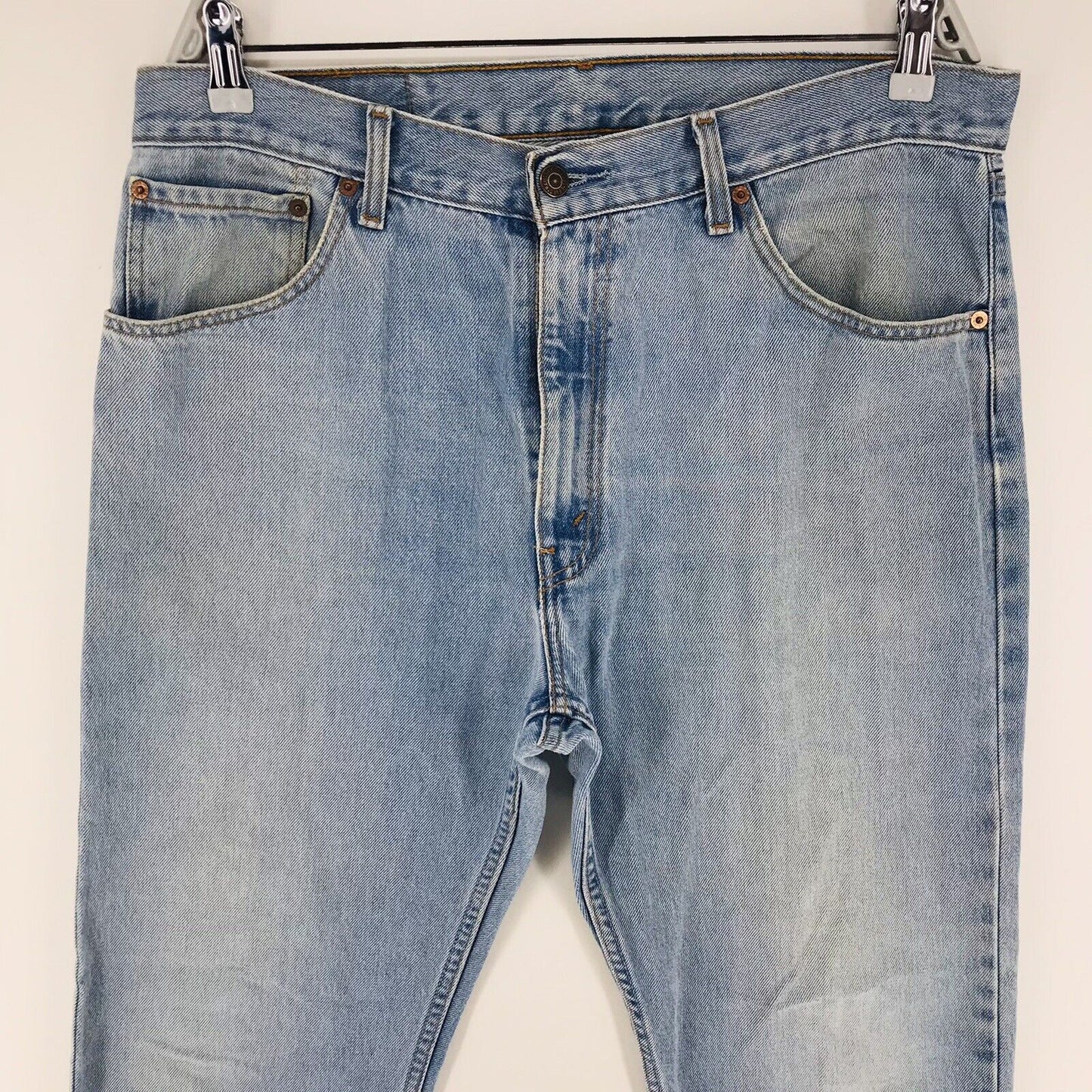 Vintage Levi's 521 02 Blue Regular Straight Fit Jeans Size W36 L30