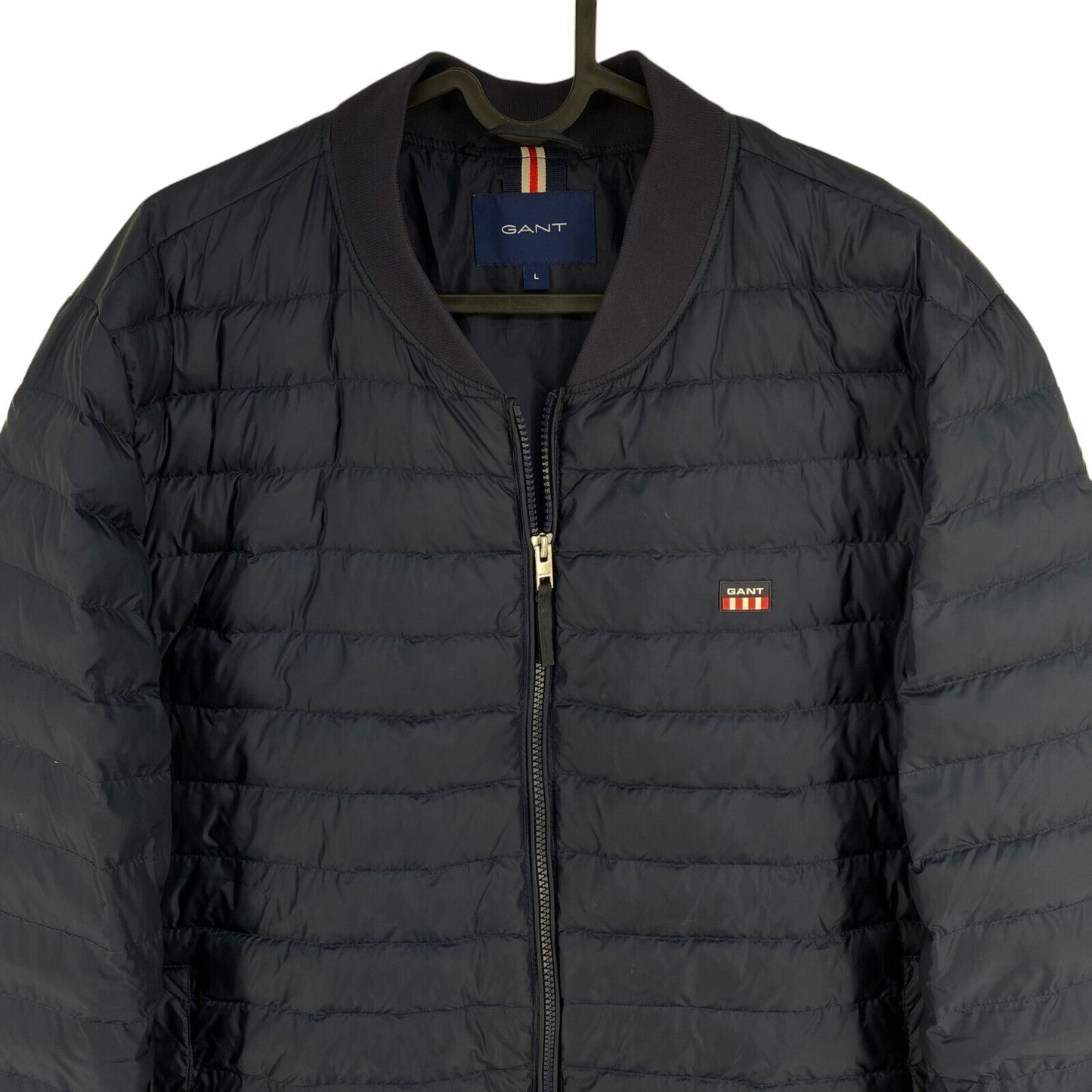 GANT Navy Blue Light Padded Bomber Jacket Size L