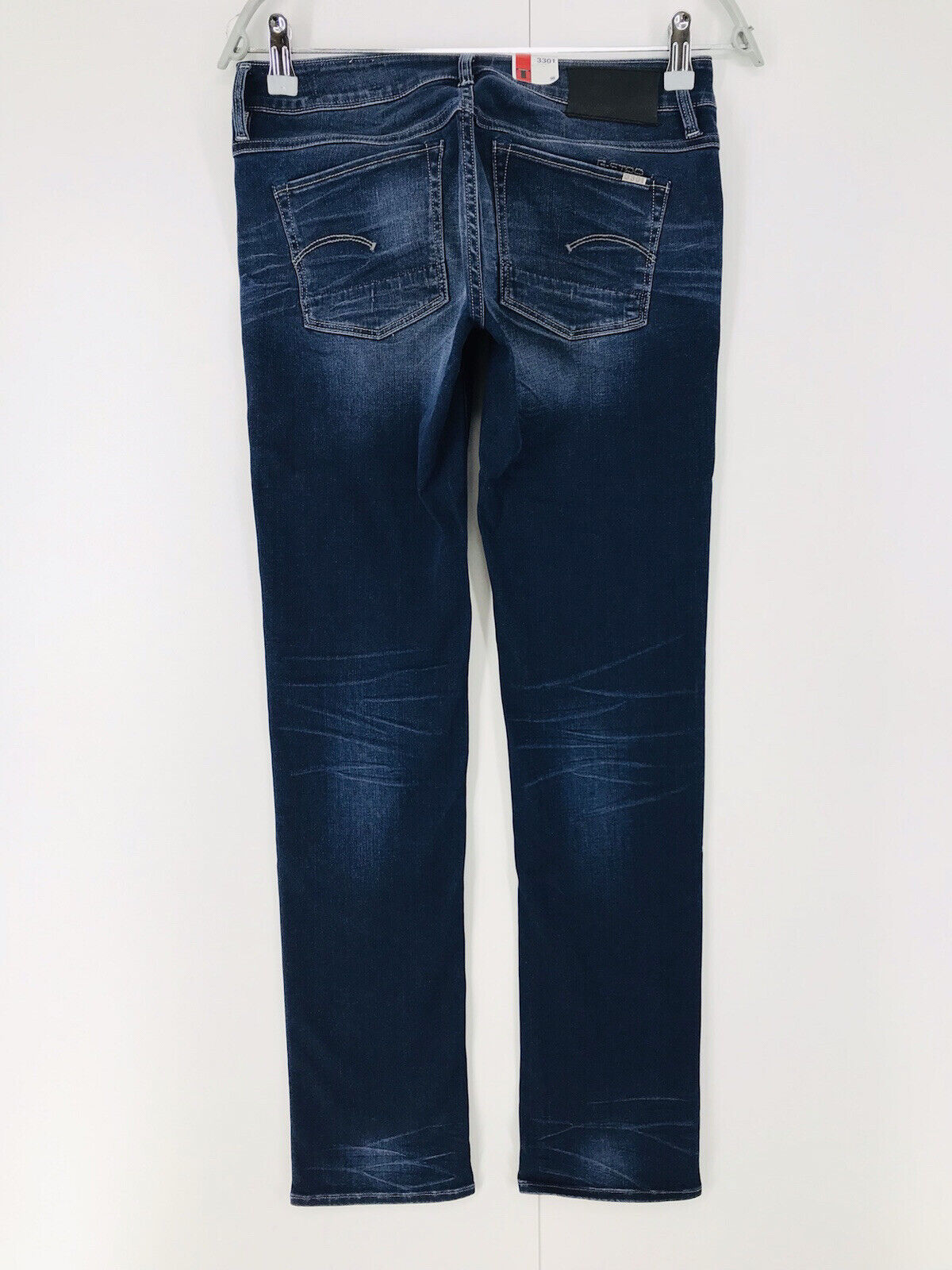 G-STAR RAW 3301 Femme Bleu Regular Straight Fit Jeans W26 L32