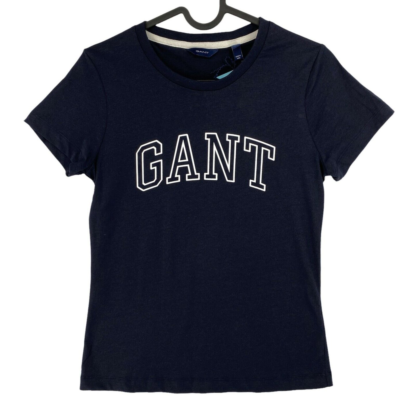 GANT Navy Blue Arch Logo Crew Neck Top Size XS