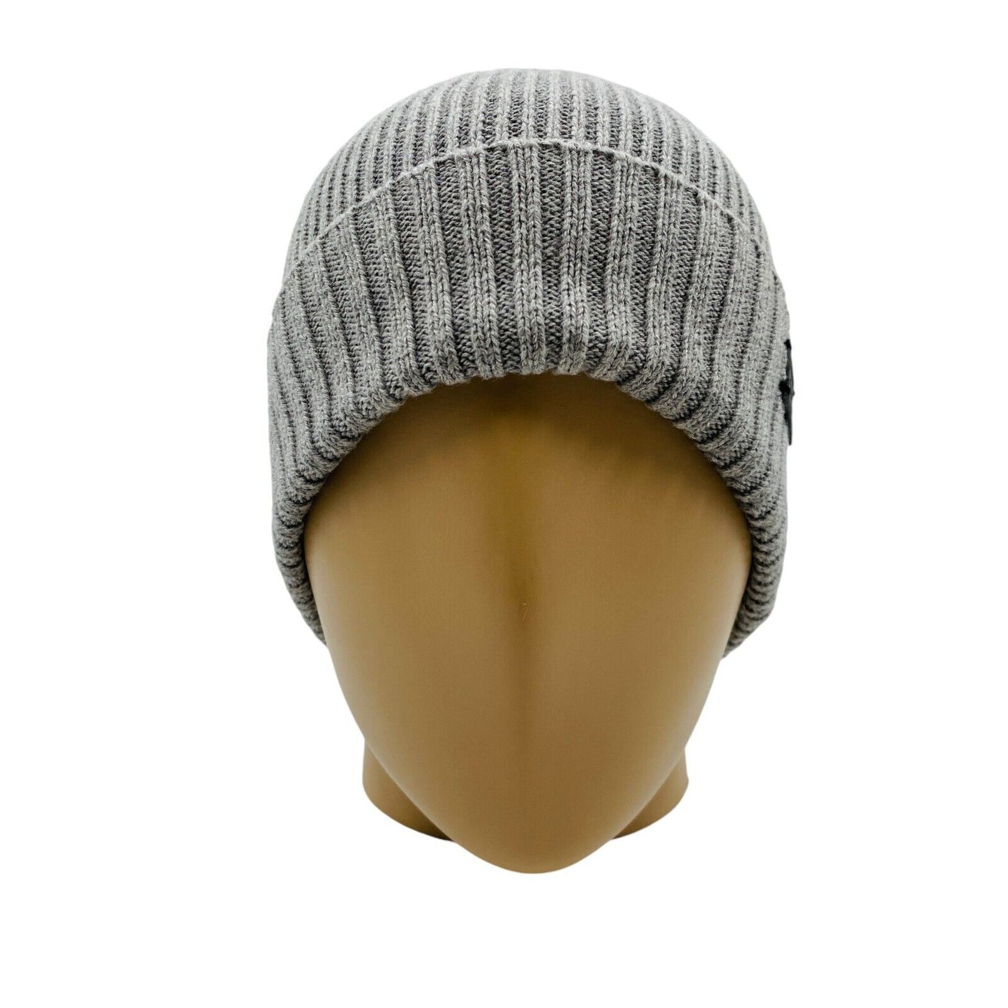 Camel Active Mens Grey Cotton Cashmere Blend Beanie Winter Hat One Size