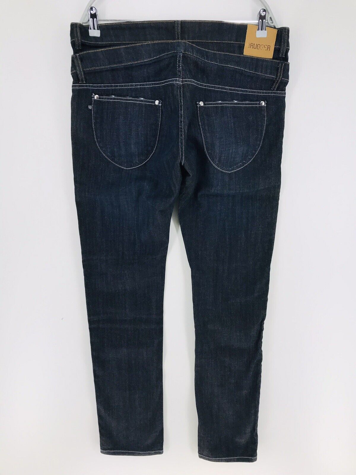 GANT Damen Jeans mit Stretch, reguläre Passform, Schwarz, Größe W33 L34