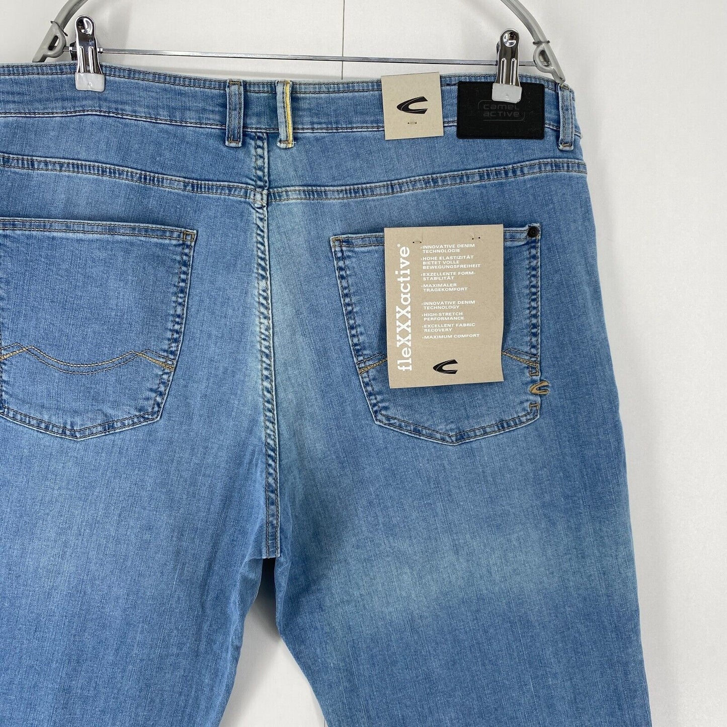 Camel Active HOUSTON Mens Blue Stretch Regular Straight Fit Jeans W40 L34