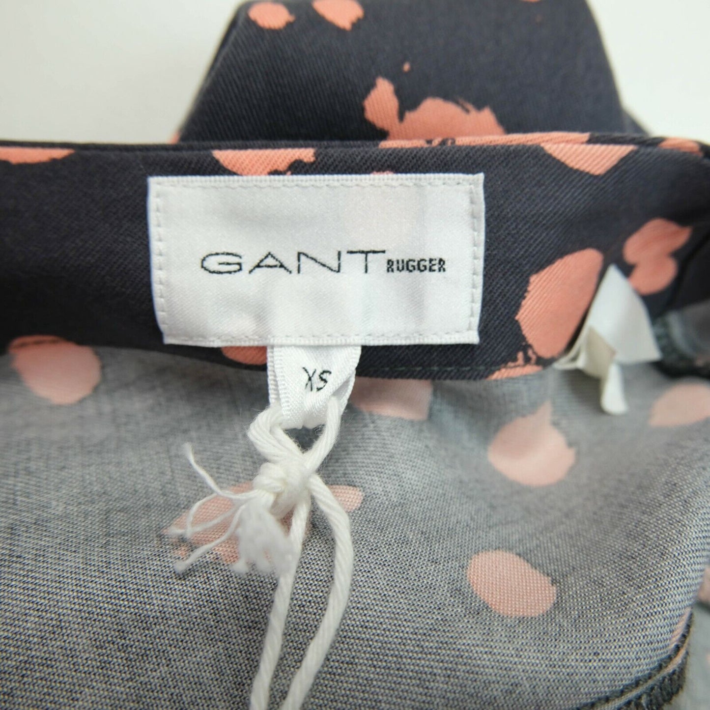 GANT Rugger Blue Dot Shirt Back Crew Neck Dress Size XS