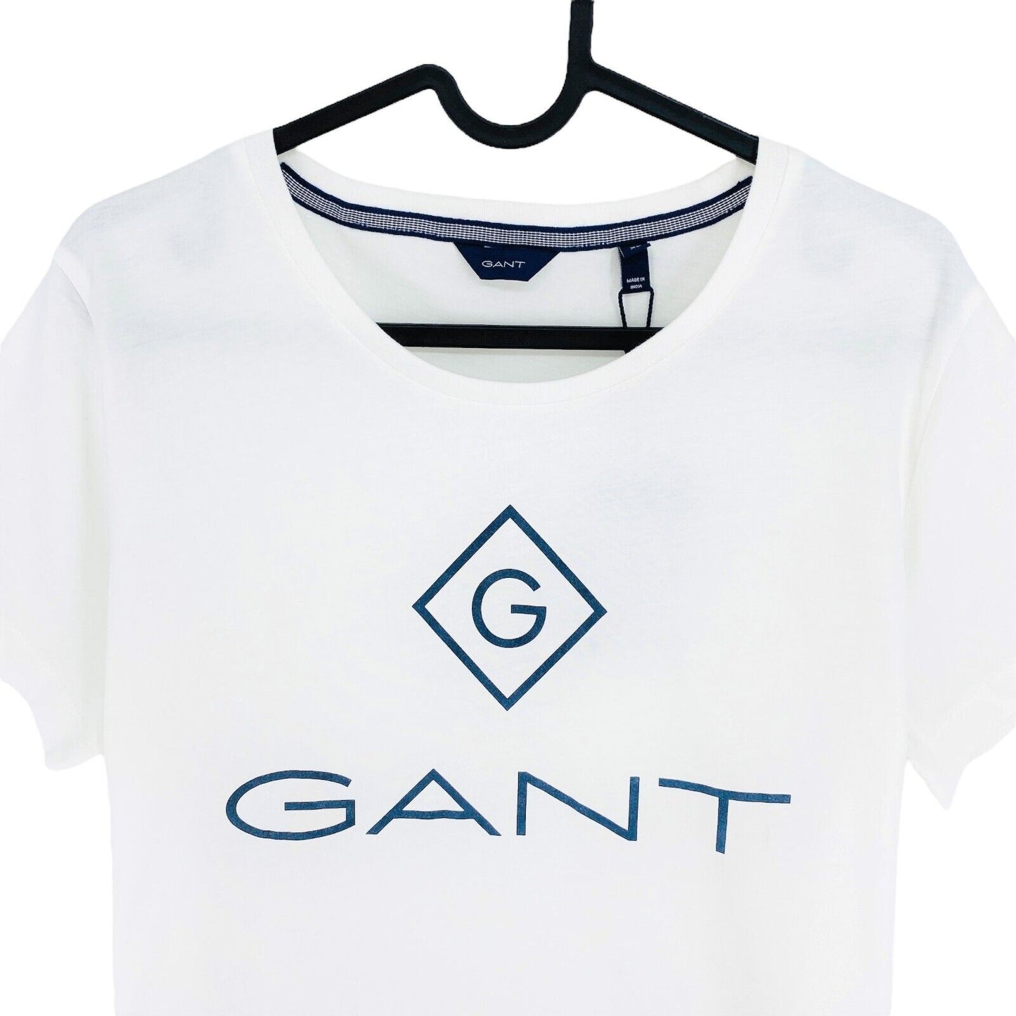 GANT T-Shirt mit Rundhalsausschnitt, Lock Up, Weiß, Größe XL