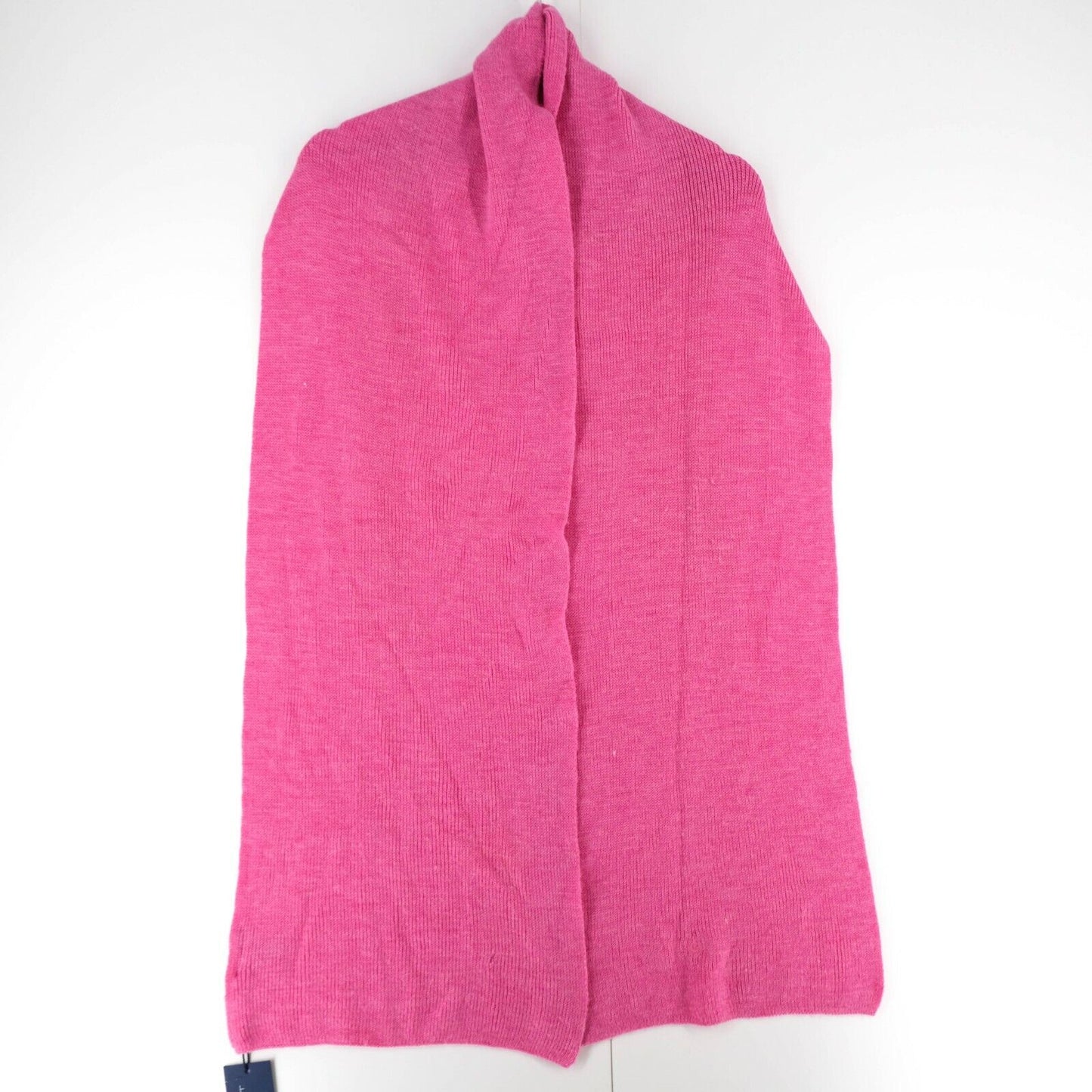 GANT 100% Merino Wool Rib Knit Pink Long Scarf