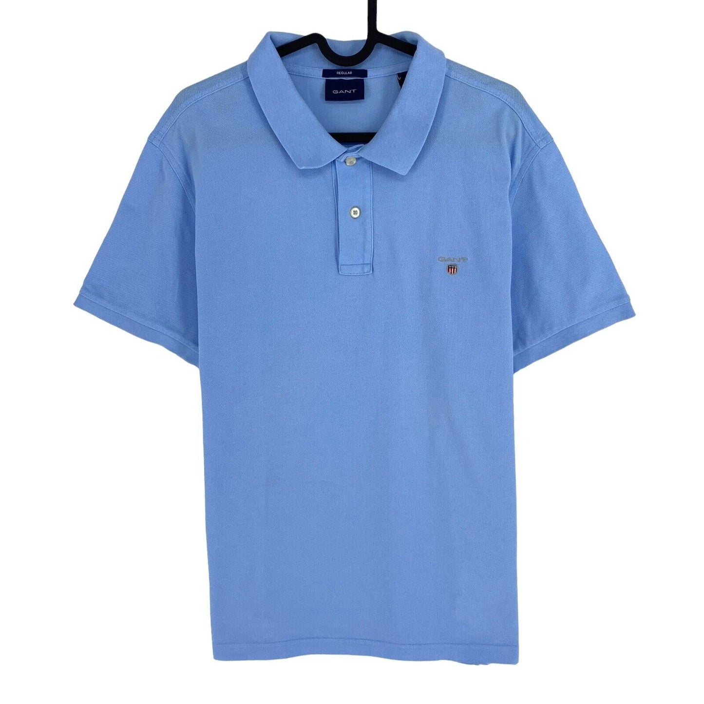 GANT Men Blue Original Pique Rugger Short Sleeve Polo Shirt Size XL