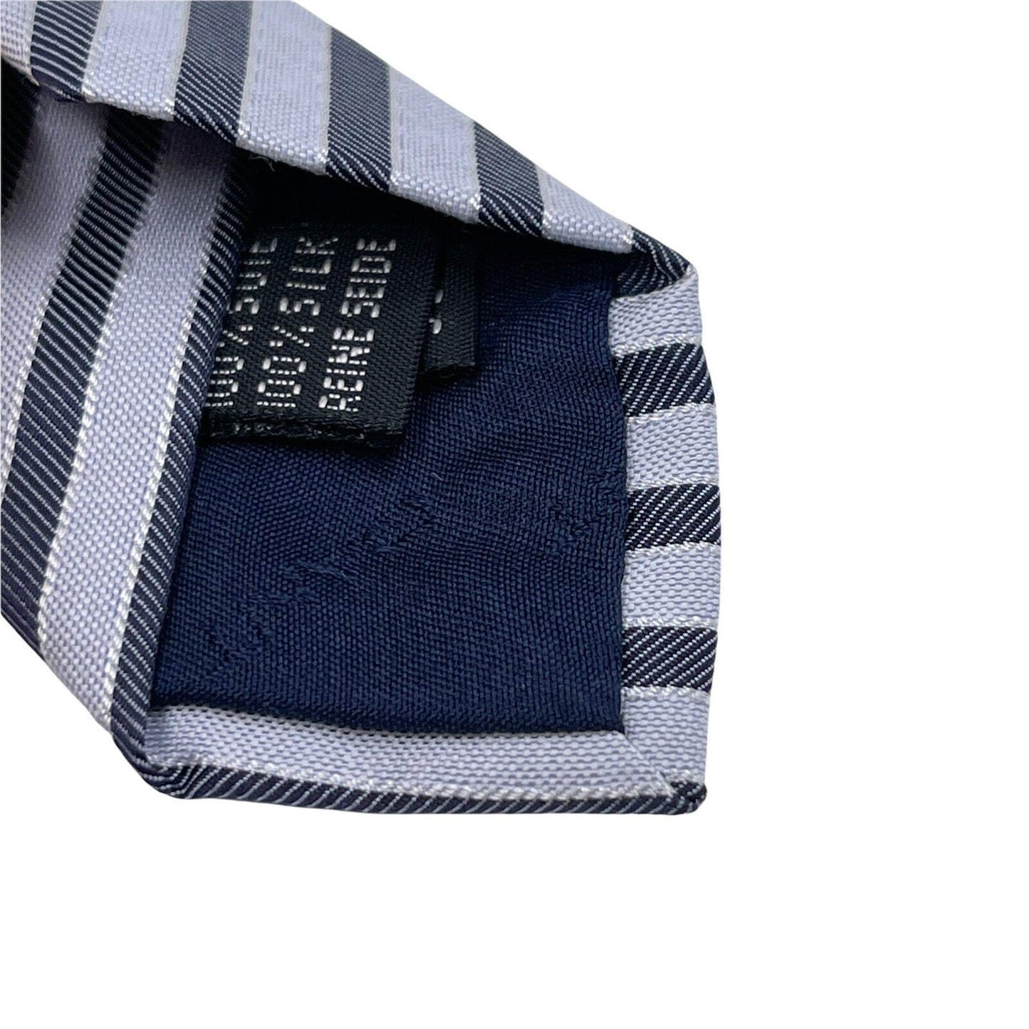 GANT Blue Narrow Striped 100% Silk Hand Made Tie