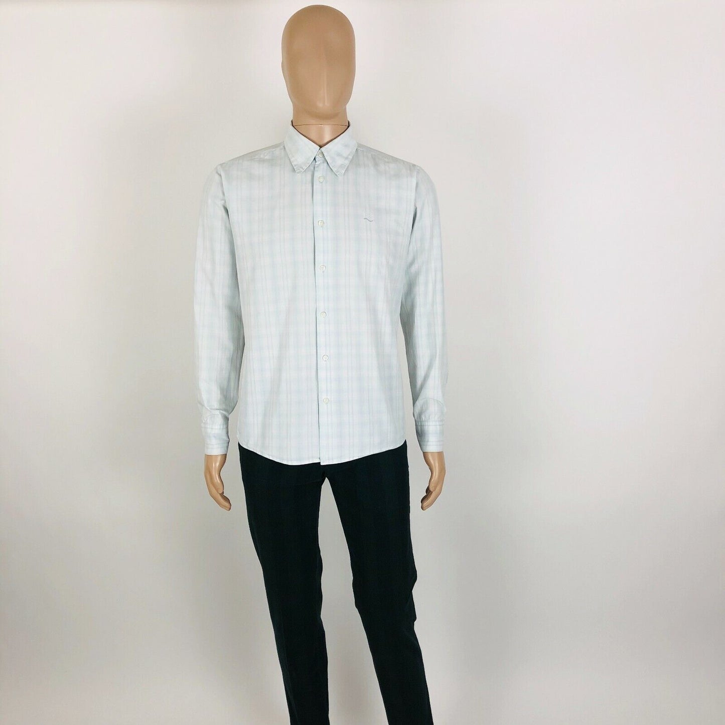 Lee White Blue Vintage Regular Fit Shirt Size L