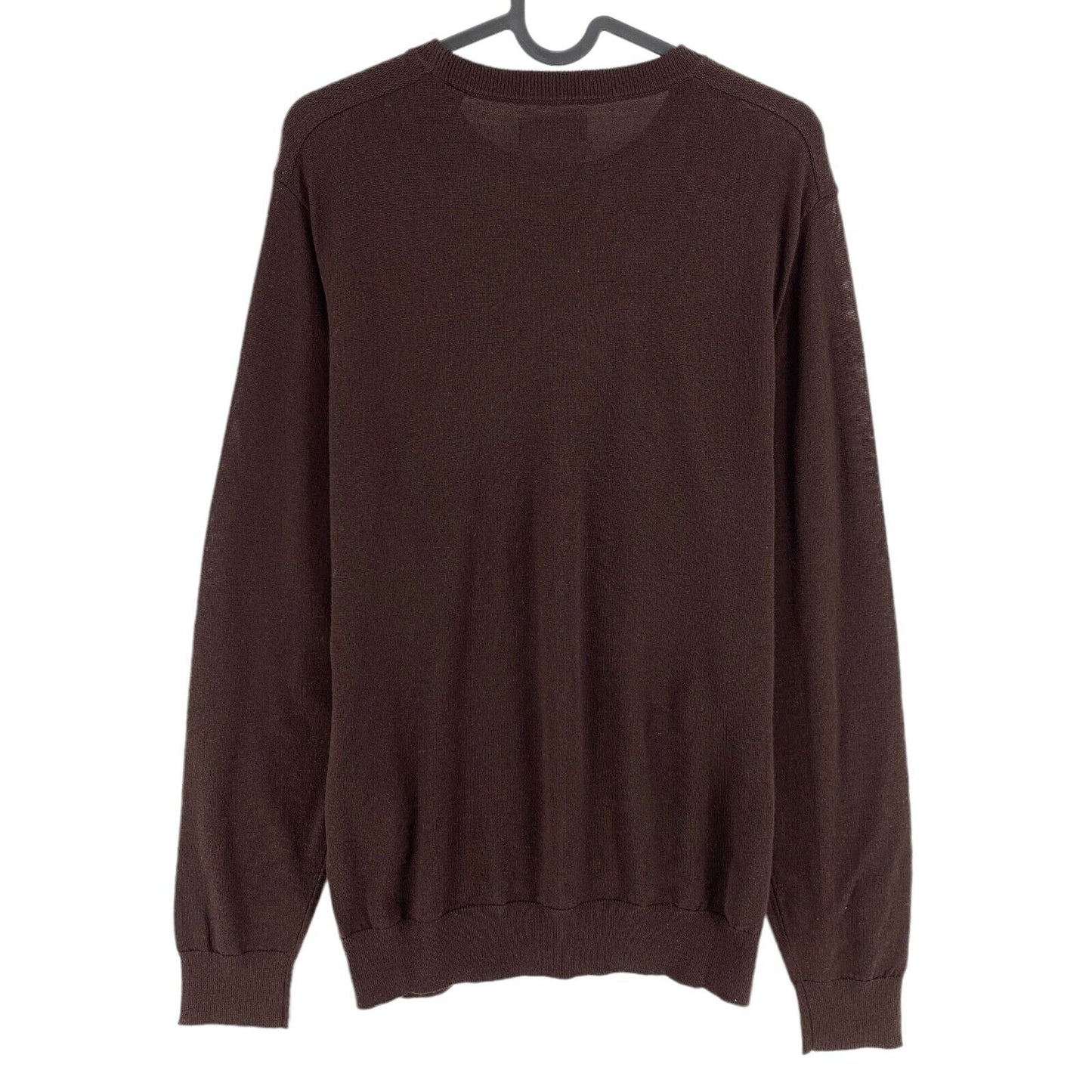 GANT Brown 100% Wool Crew Neck Sweater Pullover Size M