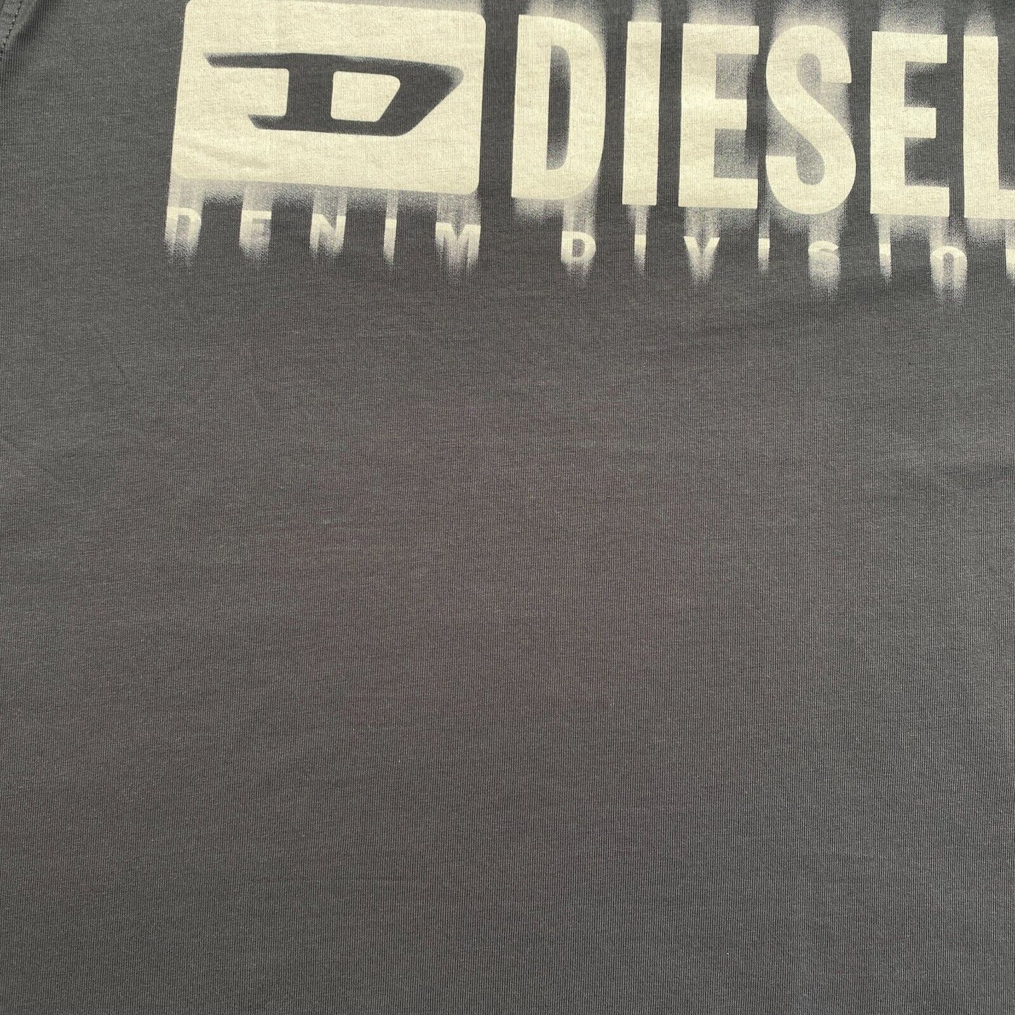 DIESEL Men Grey T-DIEGOR-L6 Crew Neck Short Sleeves T Shirt Size L