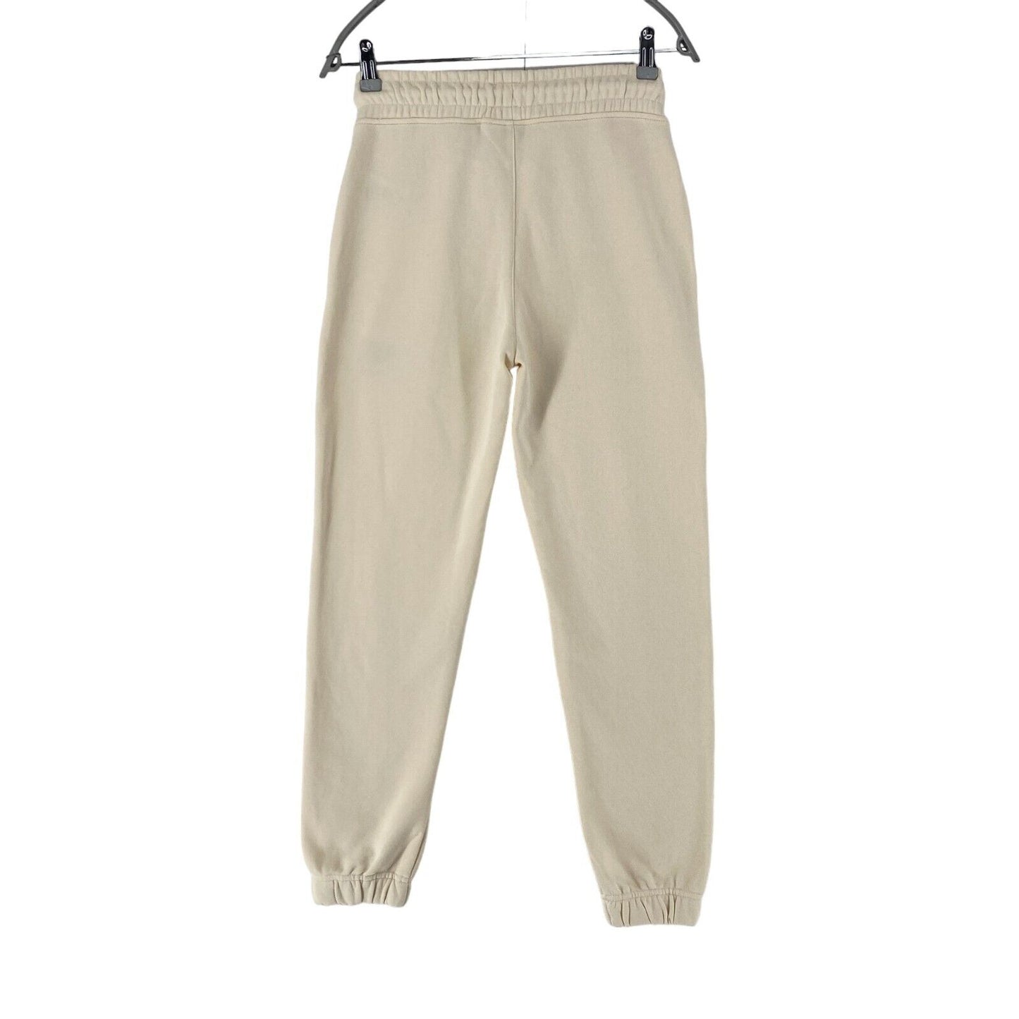 GANT Women Light Beige Regular Fit Cuffed Sweat Pants Trousers Size XS