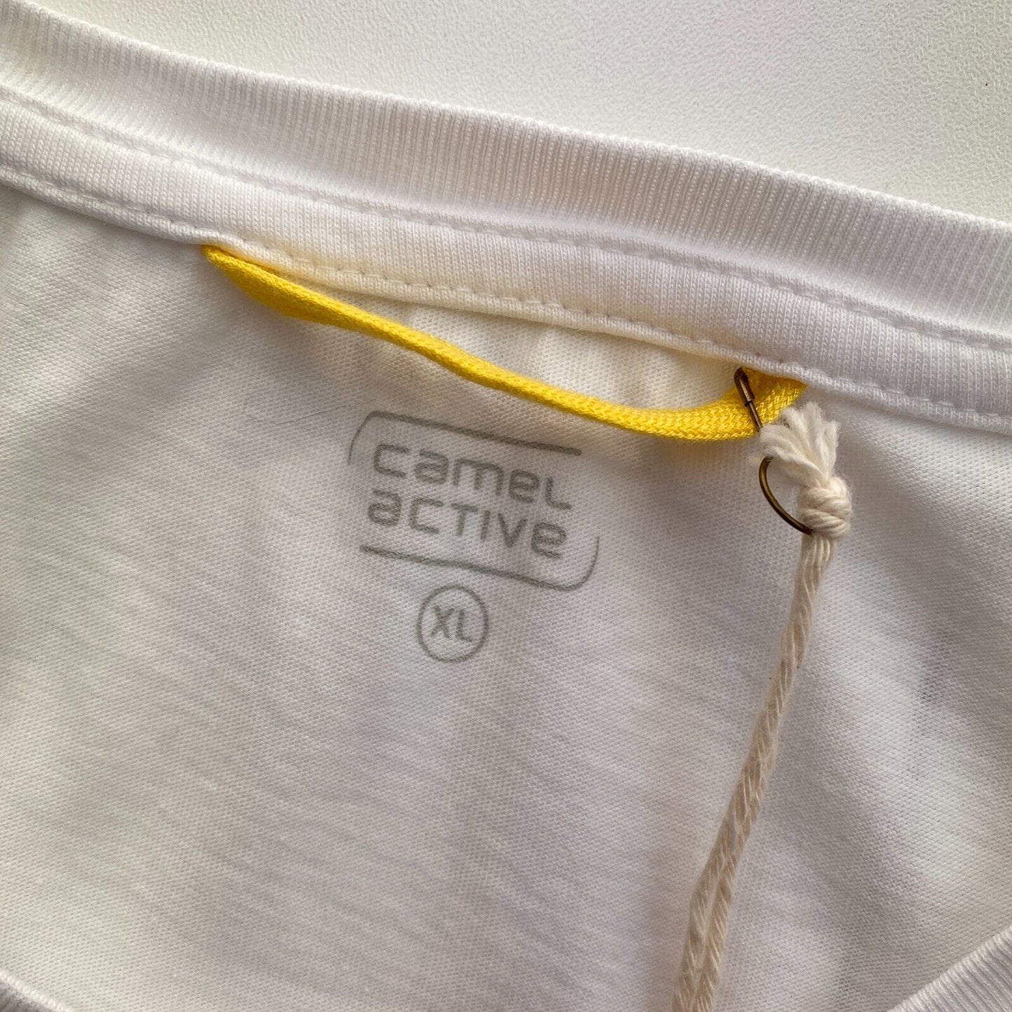 Camel Active Blanc Crew Neck T Petit Haut Taille XL