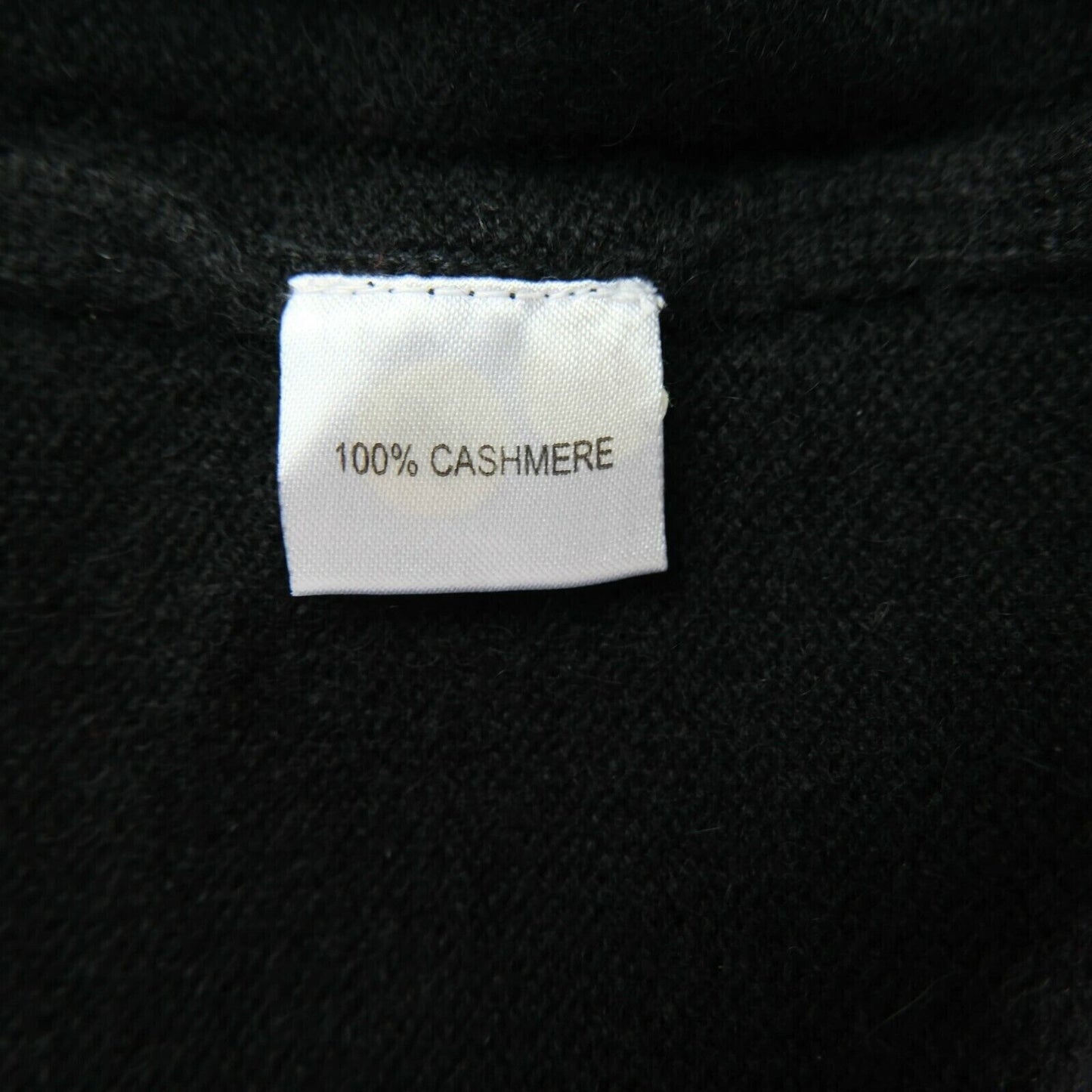 LANEROSSI Black 100% Cashmere V Neck Tank Top Size 2 - M