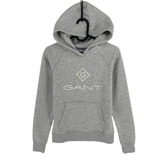 GANT Boys Grey Lock Up Hoodie Sweater Jumper Size 11-12Years 146/152 cm