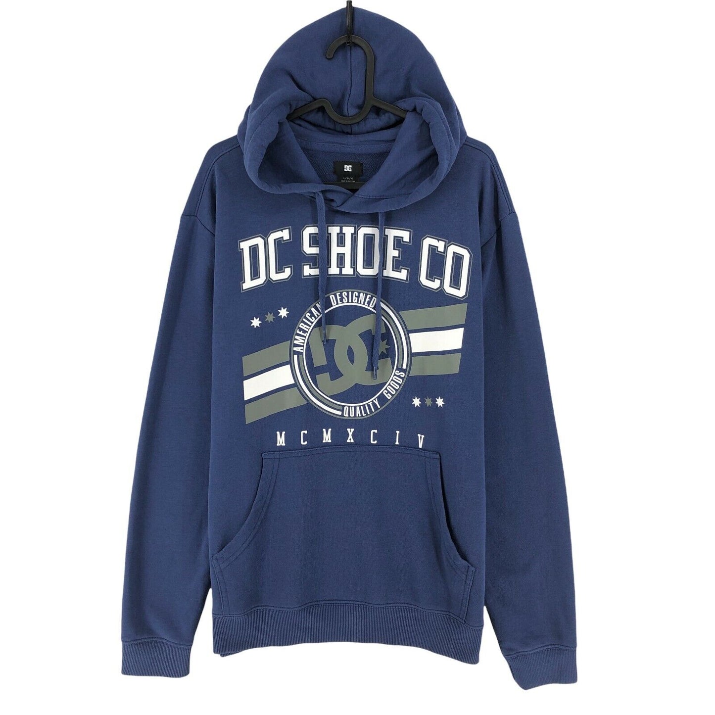 DC Navy Blue Sweat Hoodie Sweater Jumper Size L