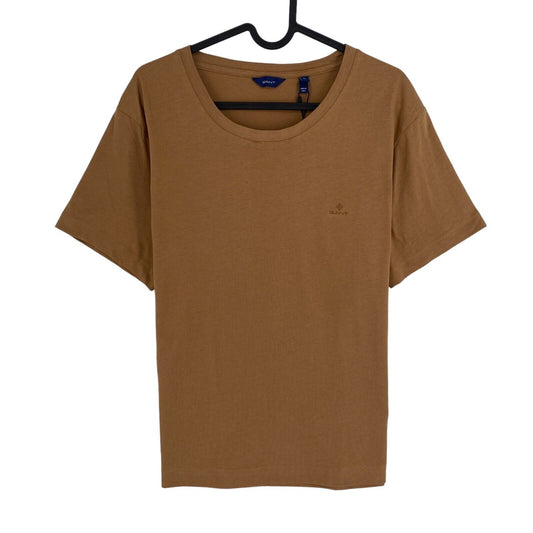 GANT Women Brown Original Crew Neck SS T Shirt Size XL