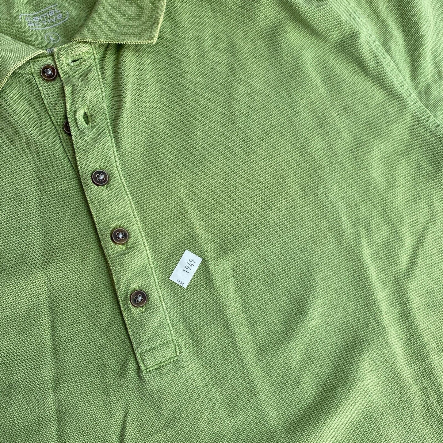 Camel Active Green Pique Polo SS Shirt Size L