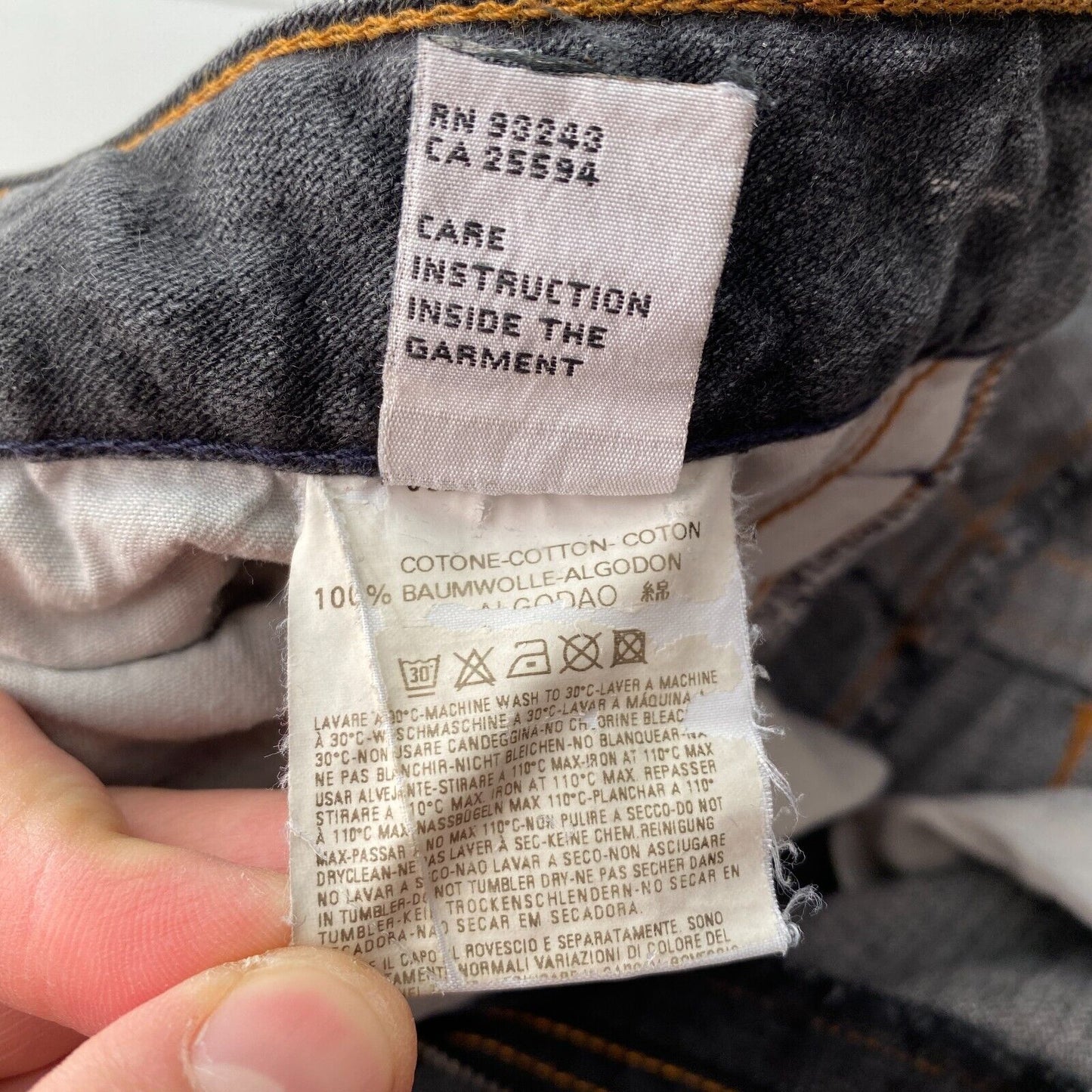 Diesel ROODY Jeans in normaler, gerader Passform, Dunkelgrau, W31 L30