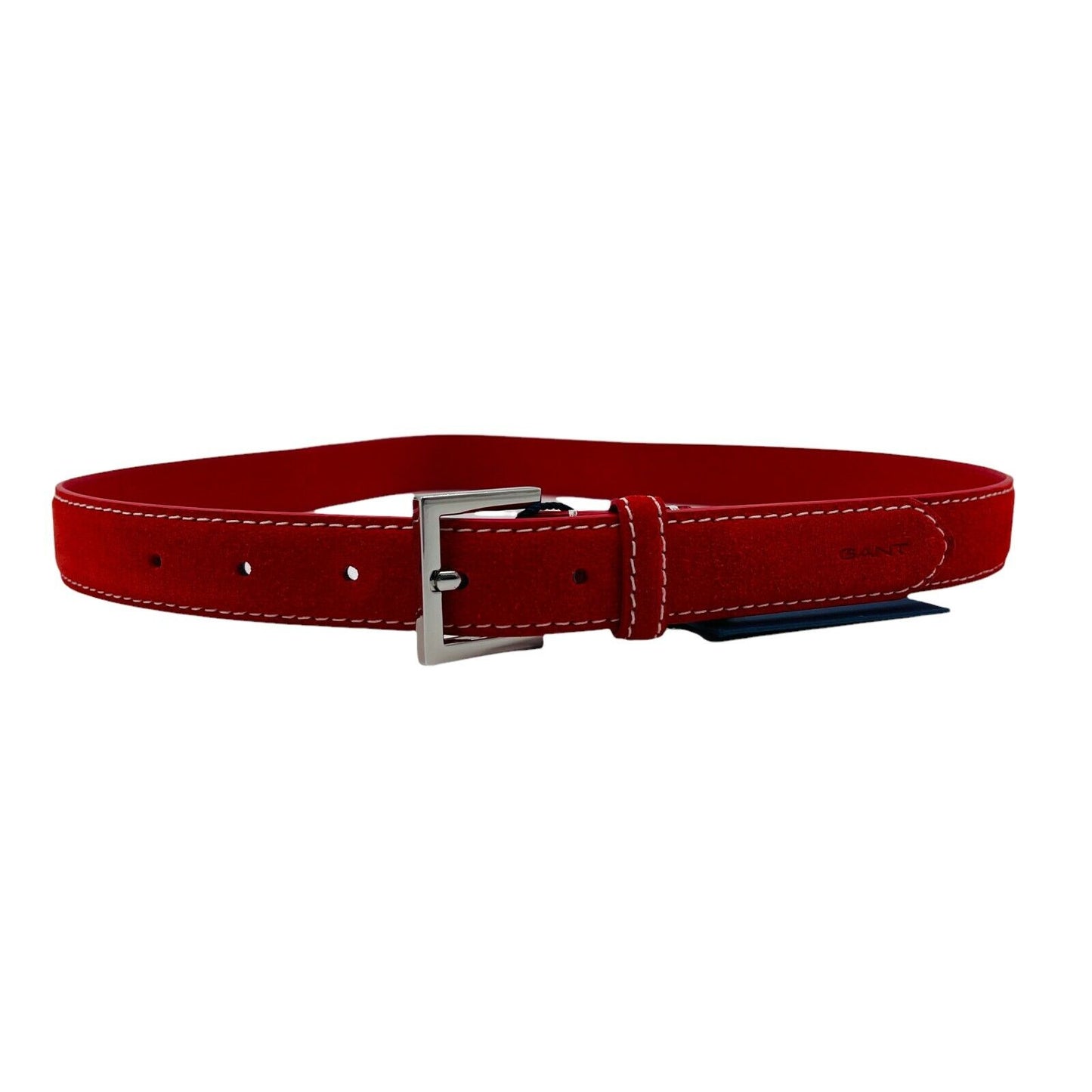 GANT Ladies Red 100% Suede Leather Belt Size 75cm 30 inches