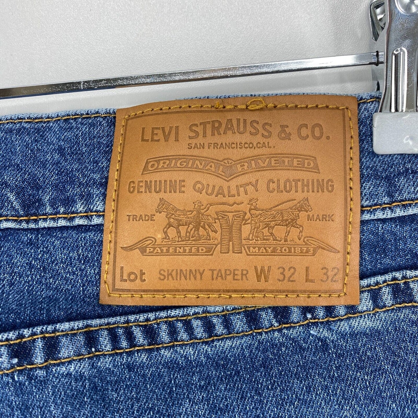 Levi's Premium Blue Stretch Slim Tapered Fit Jeans W32 L32